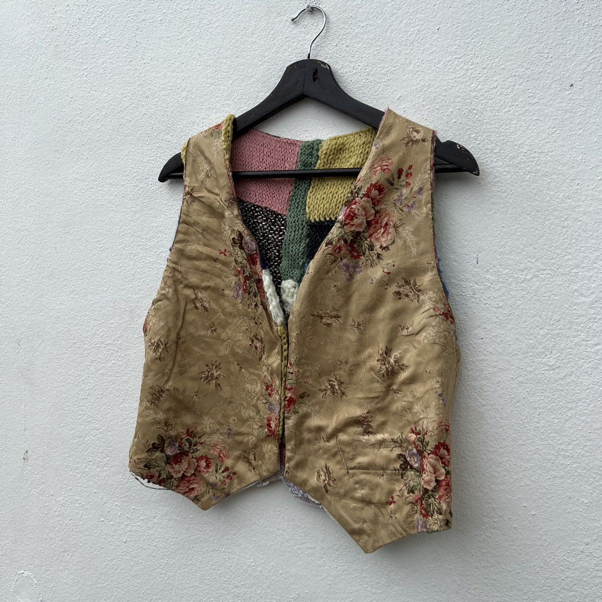 Japanese Brand VINTAGE RARE VEST PATCHWORK REVERSIBLE NICE DESIGN Size US M / EU 48-50 / 2 - 9 Thumbnail