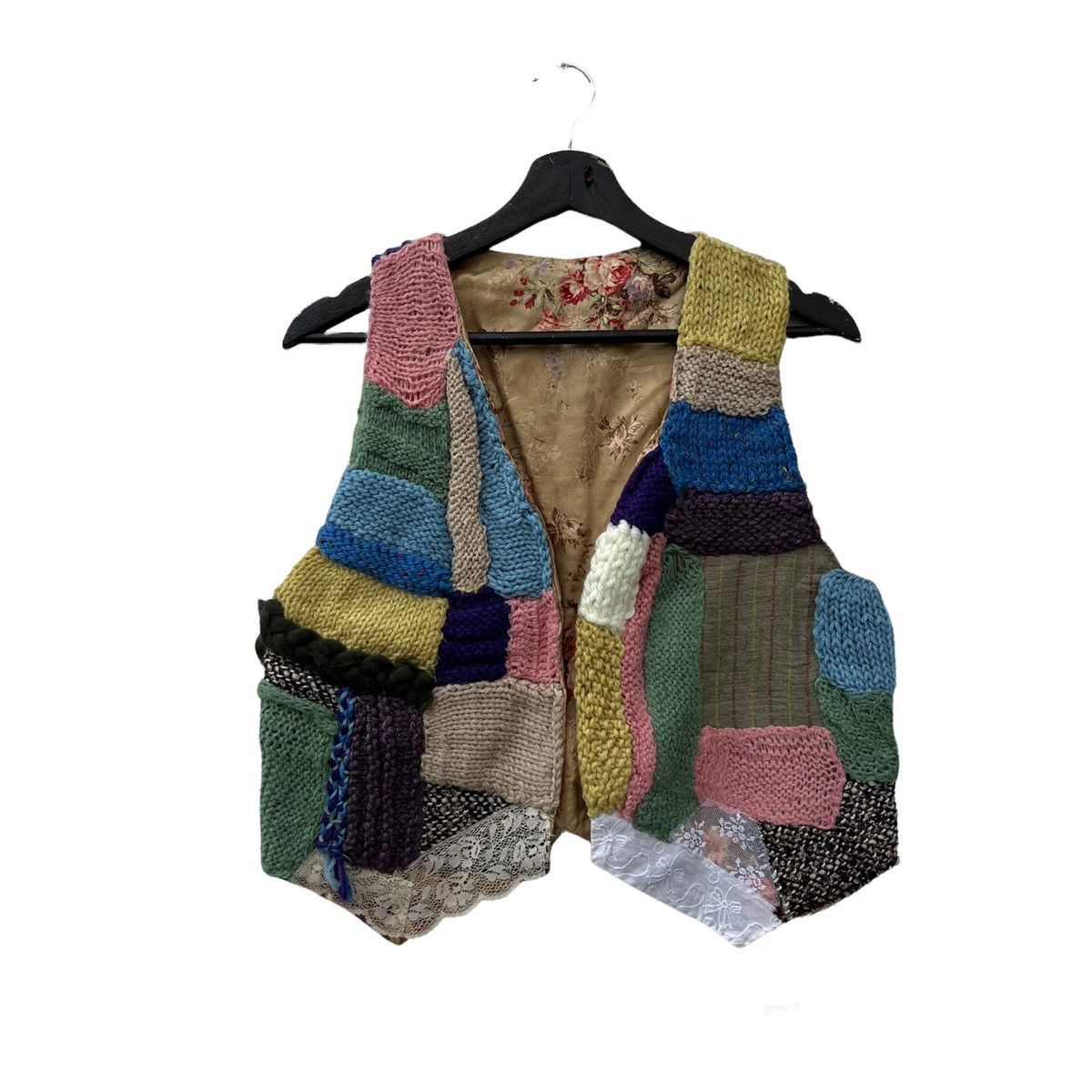 Japanese Brand VINTAGE RARE VEST PATCHWORK REVERSIBLE NICE DESIGN Size US M / EU 48-50 / 2 - 1 Thumbnail