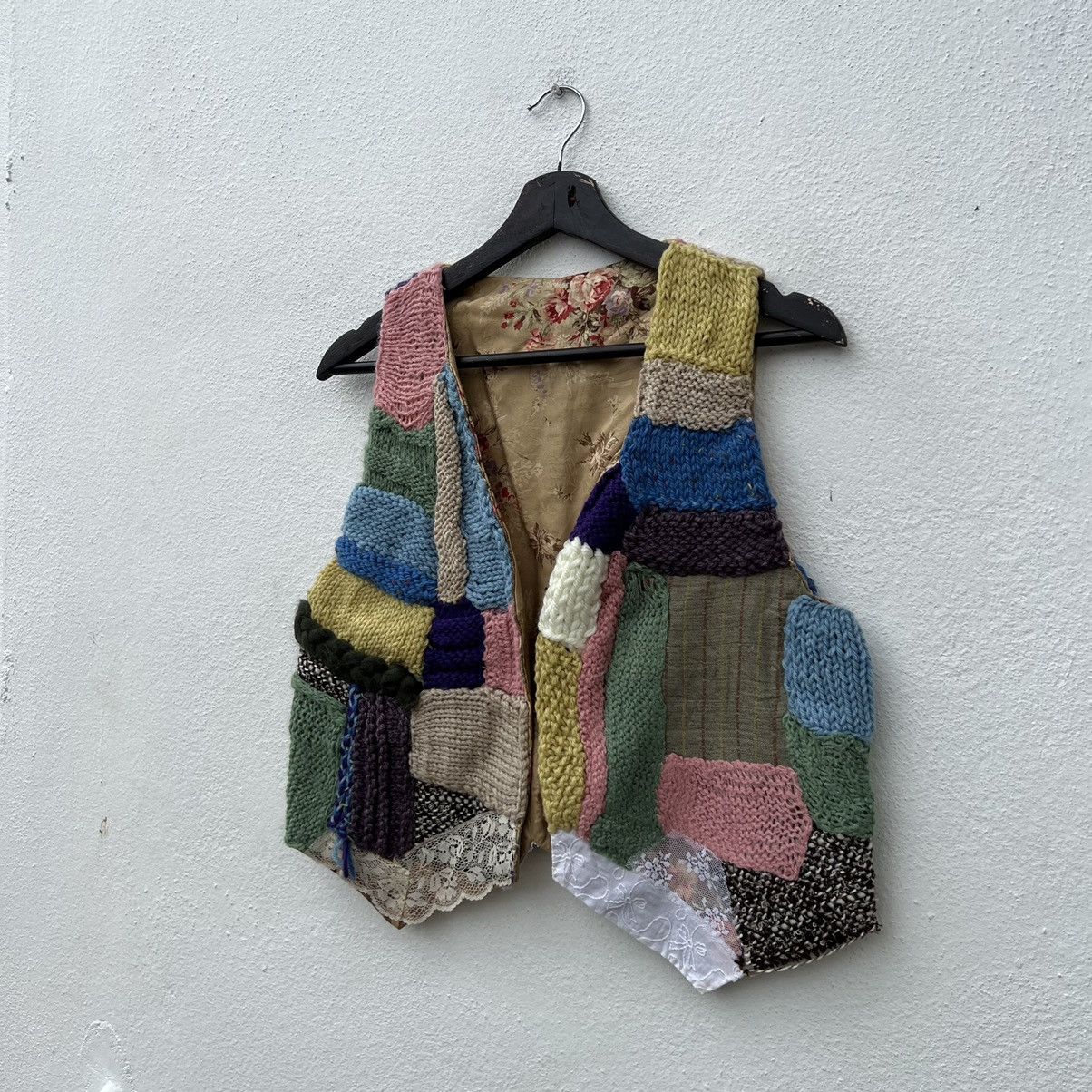 Japanese Brand VINTAGE RARE VEST PATCHWORK REVERSIBLE NICE DESIGN Size US M / EU 48-50 / 2 - 2 Thumbnail
