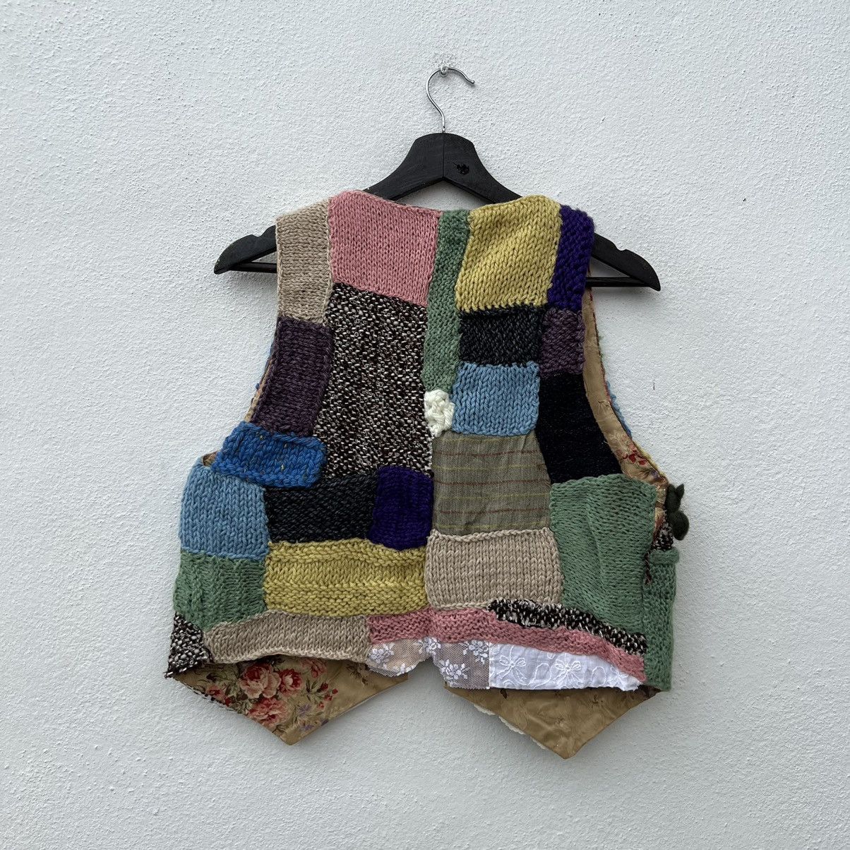 Japanese Brand VINTAGE RARE VEST PATCHWORK REVERSIBLE NICE DESIGN Size US M / EU 48-50 / 2 - 6 Thumbnail