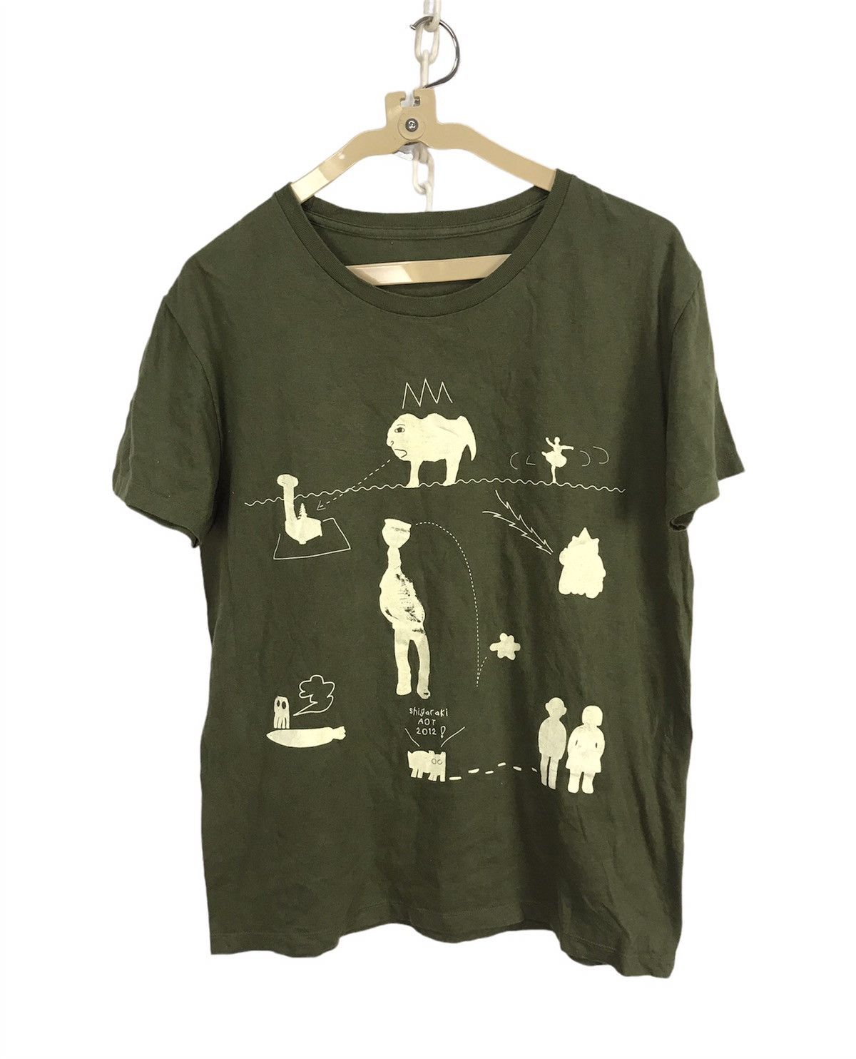 Japanese Brand Shigaraki oat printed Tshirt by daluc Size US S / EU 44-46 / 1 - 1 Thumbnail