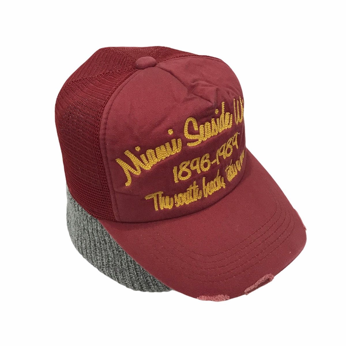 Designer Miami Seaside Wind 1896-1889 Distressed Trucker Hats Caps Size ONE SIZE - 1 Thumbnail