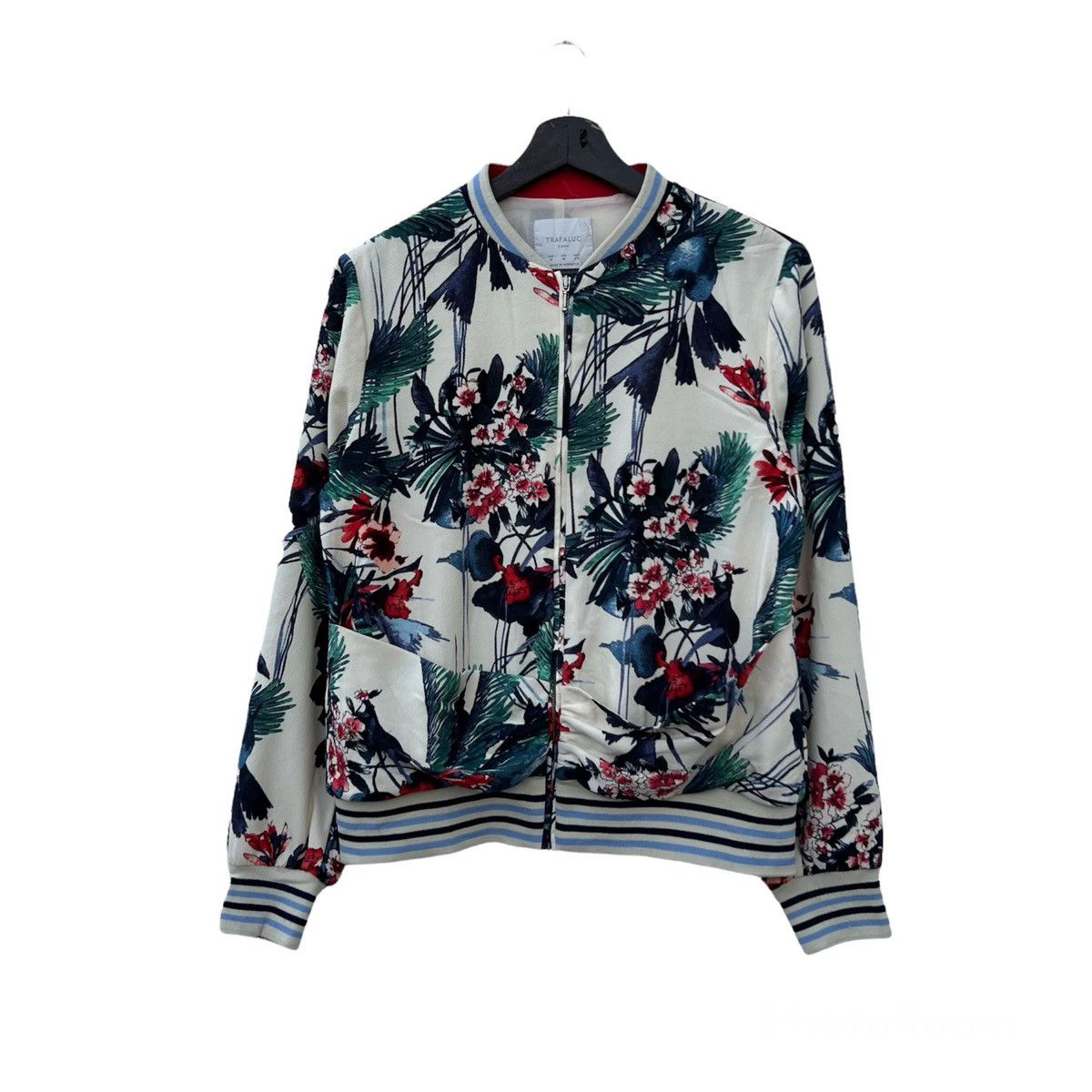 Japanese Brand RARE TRAFALUC ZARA OVERPRINT FLORAL BOMBER LIGHT JACKET Size US M / EU 48-50 / 2 - 1 Thumbnail