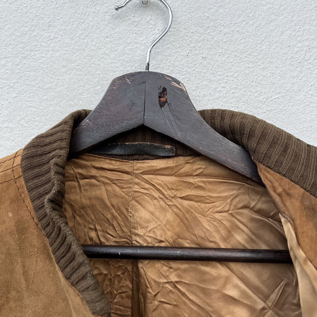 Japanese Brand VINTAGE GENUINE LEATHER JACKET PARACHUTE RIDER BIKER Size US M / EU 48-50 / 2 - 11 Thumbnail