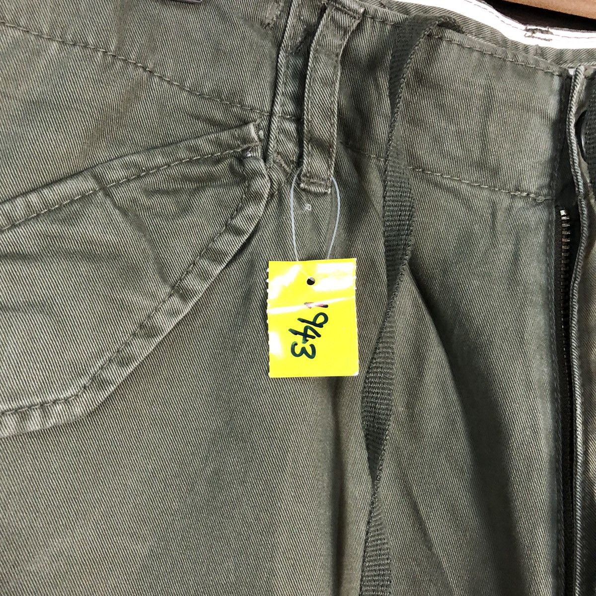 Japanese Brand DL Uniqlo Green Cargo faded Multipocket Pants #1943 Size US 32 / EU 48 - 10 Thumbnail