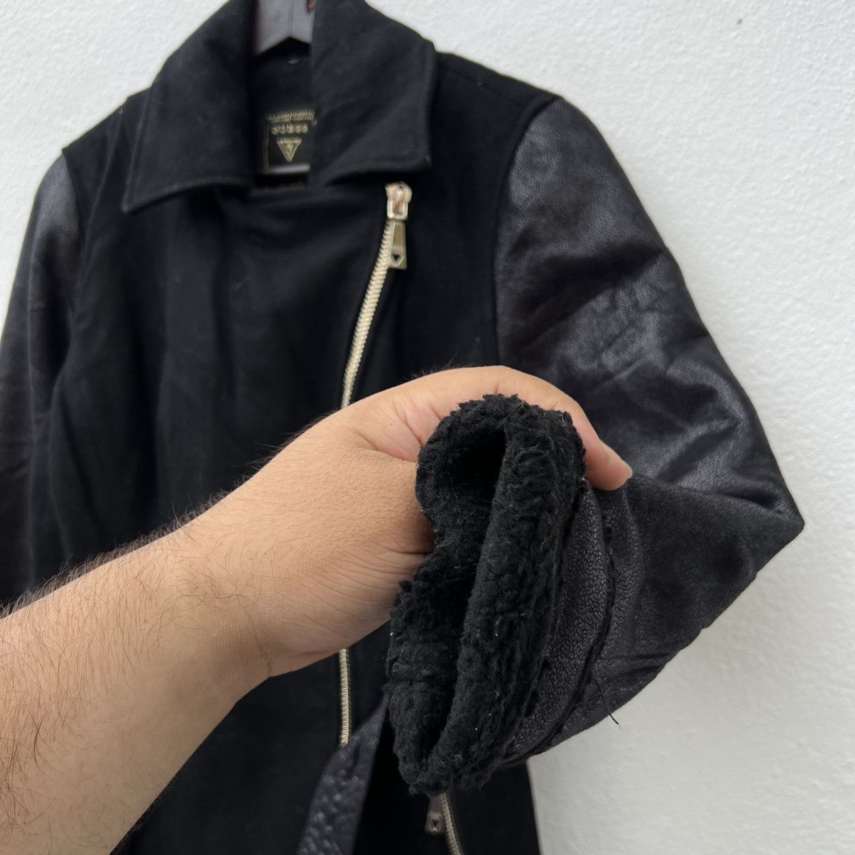 Guess ULTIMATE BLACK GUESS LONG PARACHUTE BIKER RUMWAY JACKET Size US S / EU 44-46 / 1 - 7 Thumbnail