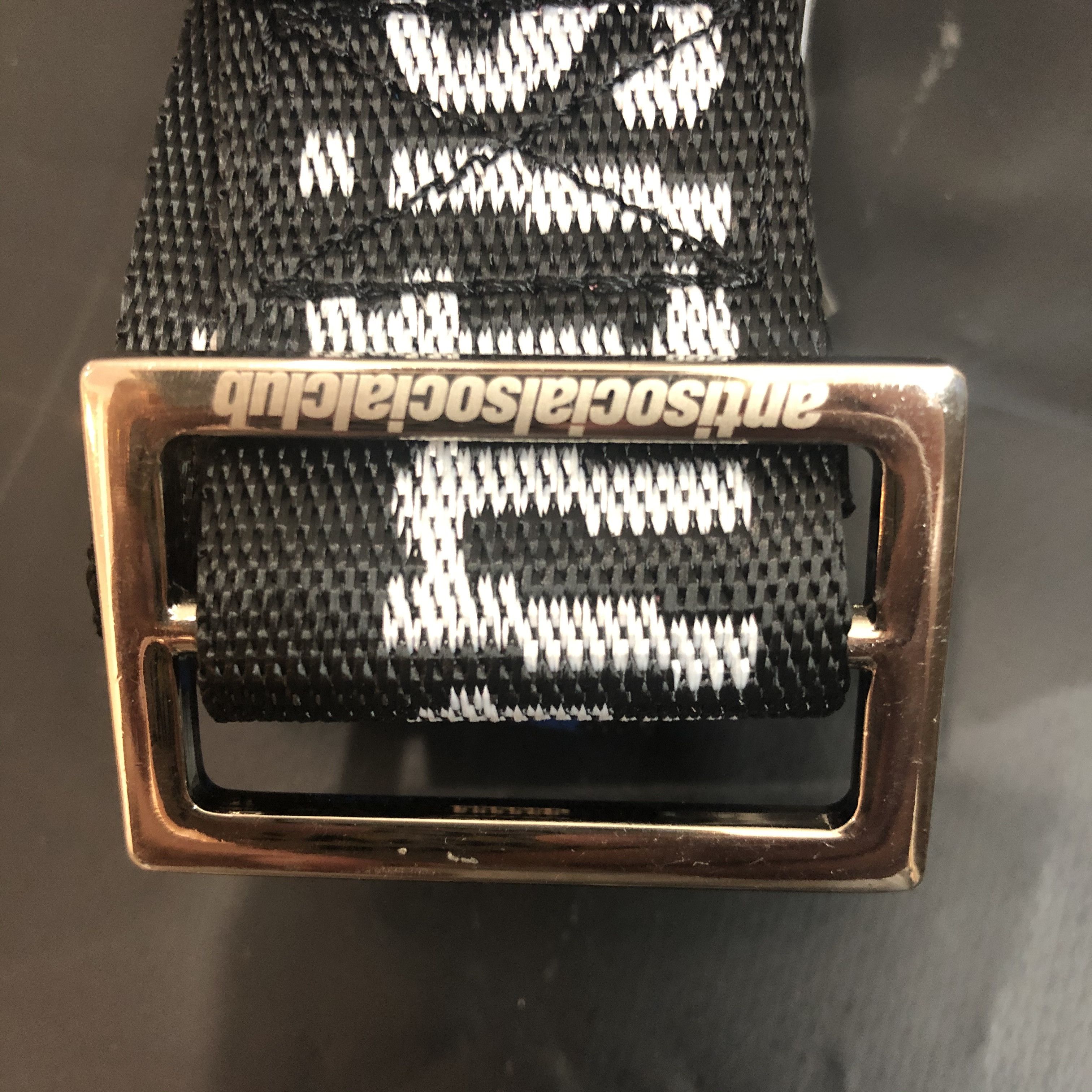 Anti Social Social Club DS FW20 ASSC See Right Thru Me Black Belt Supreme Bape Kith Size ONE SIZE - 4 Thumbnail
