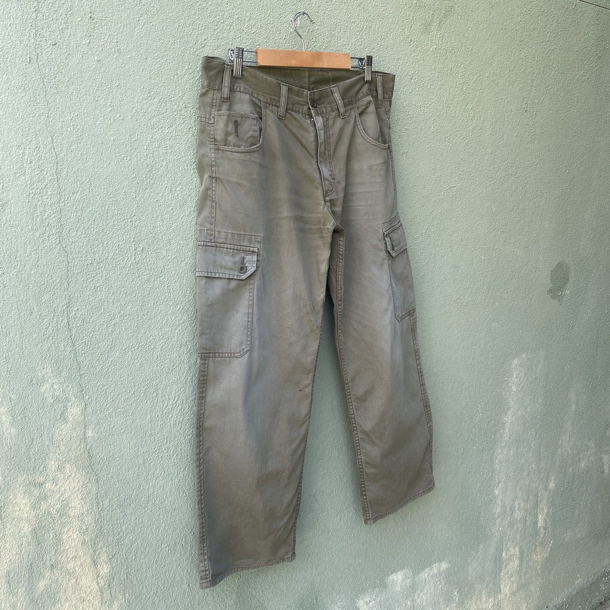Japanese Brand 7 Pocket💥 Vintage BACK NUMBER Tactical Cargo Pants W32 Size US 32 / EU 48 - 2 Thumbnail
