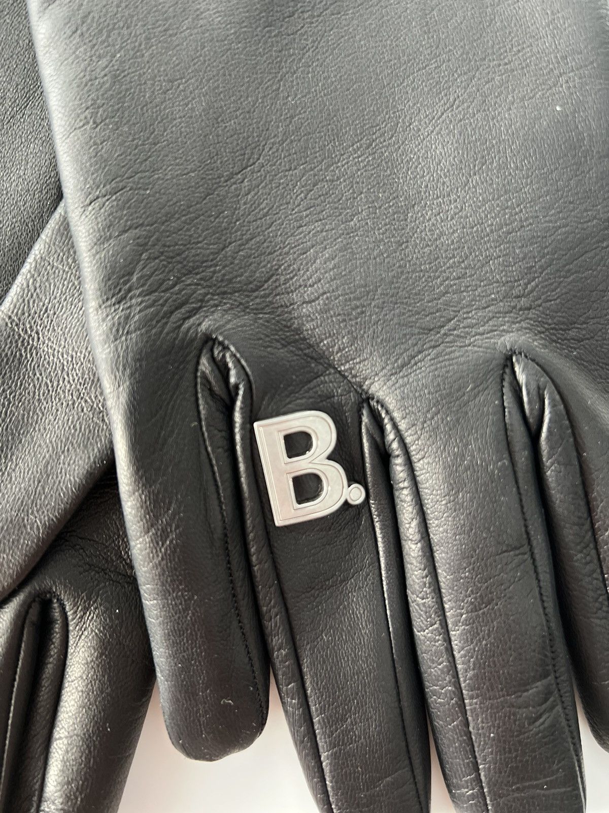 Balenciaga AW21 Balenciaga Leather Logo Gloves Size ONE SIZE - 2 Thumbnail