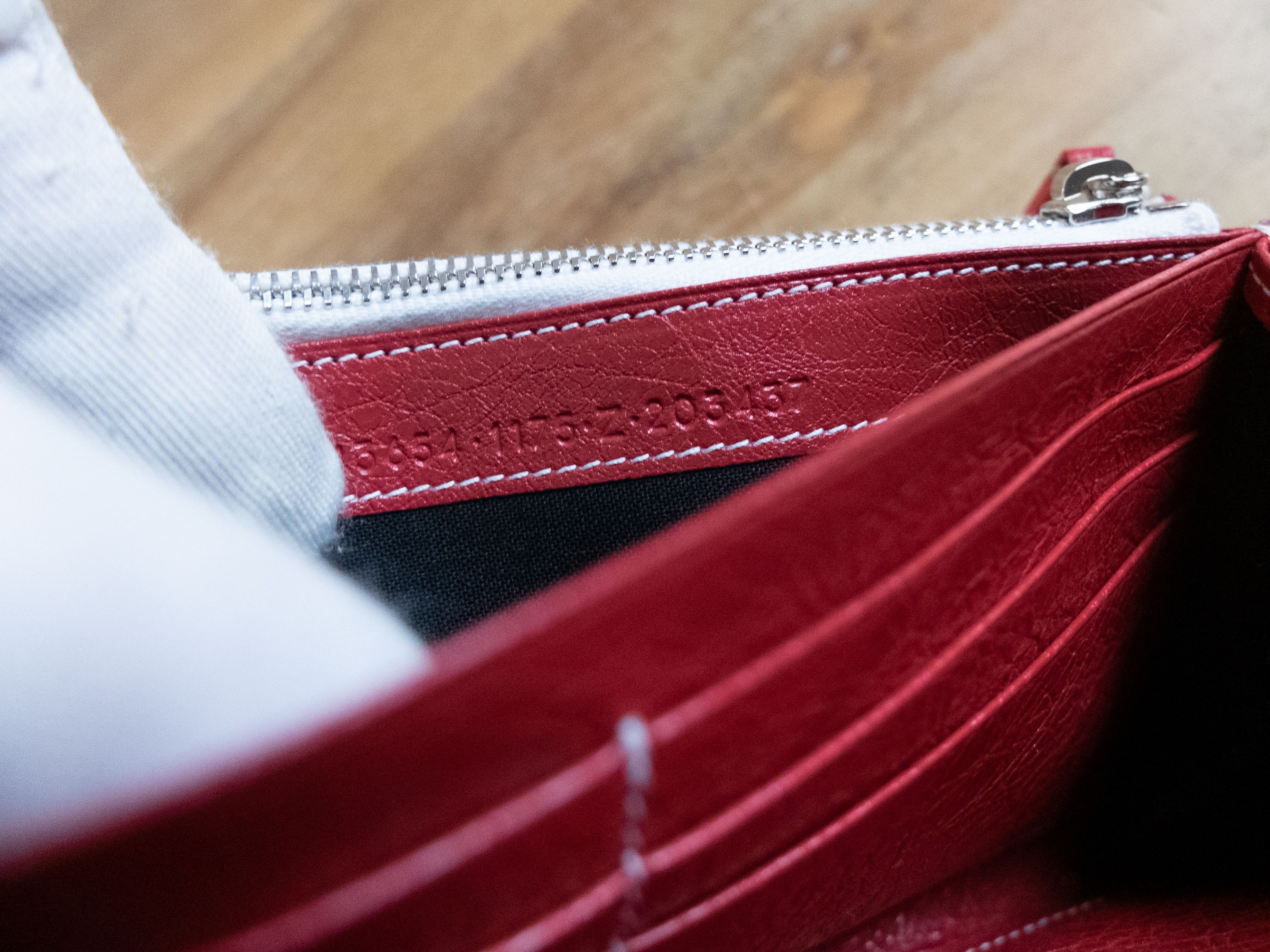 Balenciaga BALENCIAGA Bazar striped foldover snap continental wallet Size ONE SIZE - 9 Thumbnail