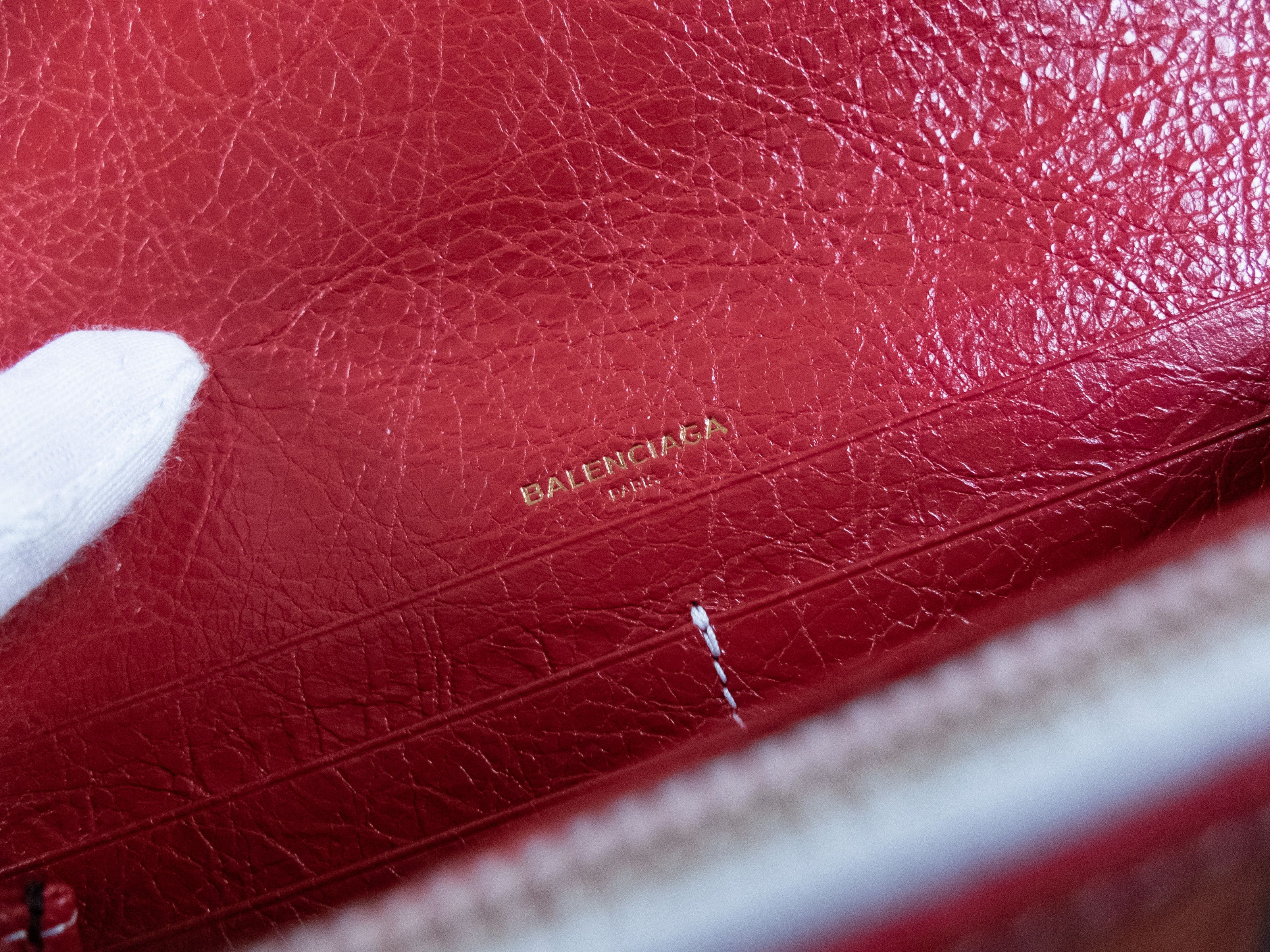 Balenciaga BALENCIAGA Bazar striped foldover snap continental wallet Size ONE SIZE - 7 Thumbnail