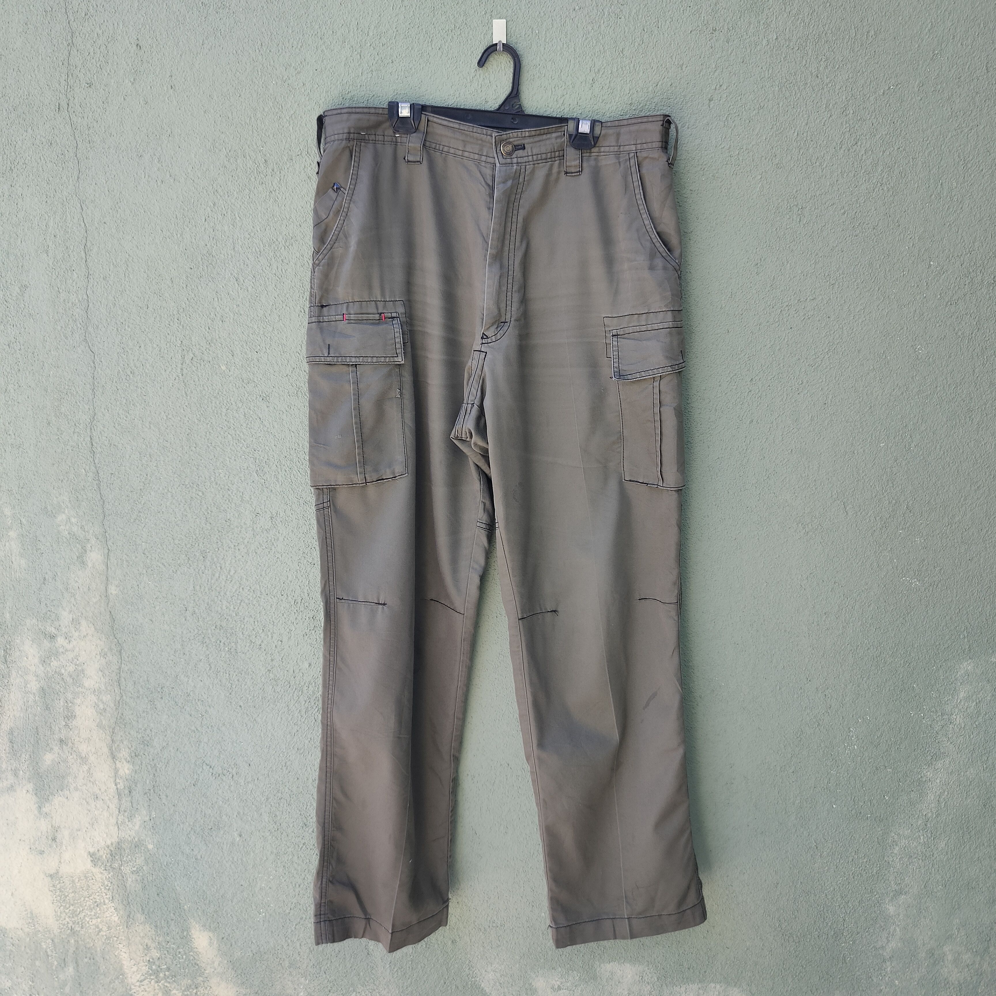 image of Vintage Jawin Utility Multipocket Trousers Cargo Pants in Grey, Men's (Size 34)