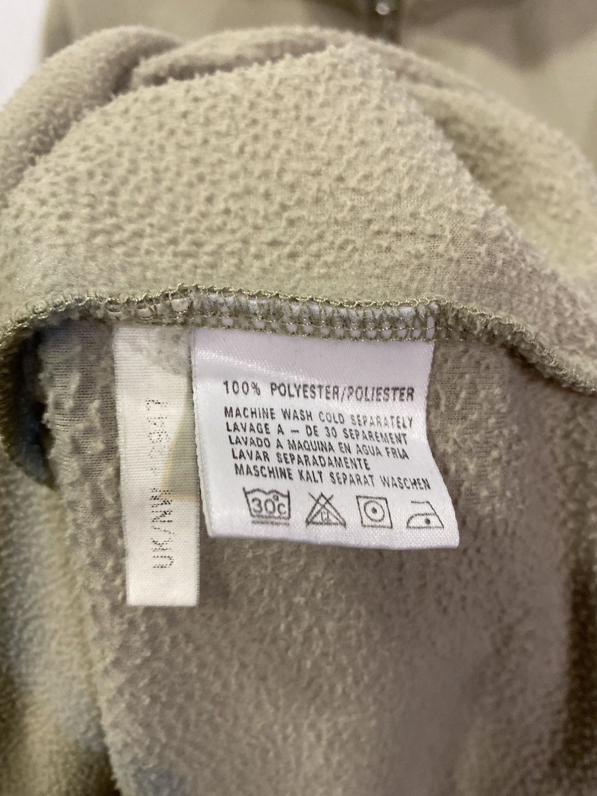 Yves Saint Laurent Fleece Beige YSL Sweatshirt 1/4 Quarter Zip Big Logo Vintage Size US XL / EU 56 / 4 - 6 Thumbnail