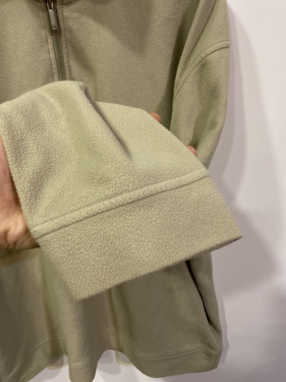 Yves Saint Laurent Fleece Beige YSL Sweatshirt 1/4 Quarter Zip Big Logo Vintage Size US XL / EU 56 / 4 - 12 Thumbnail