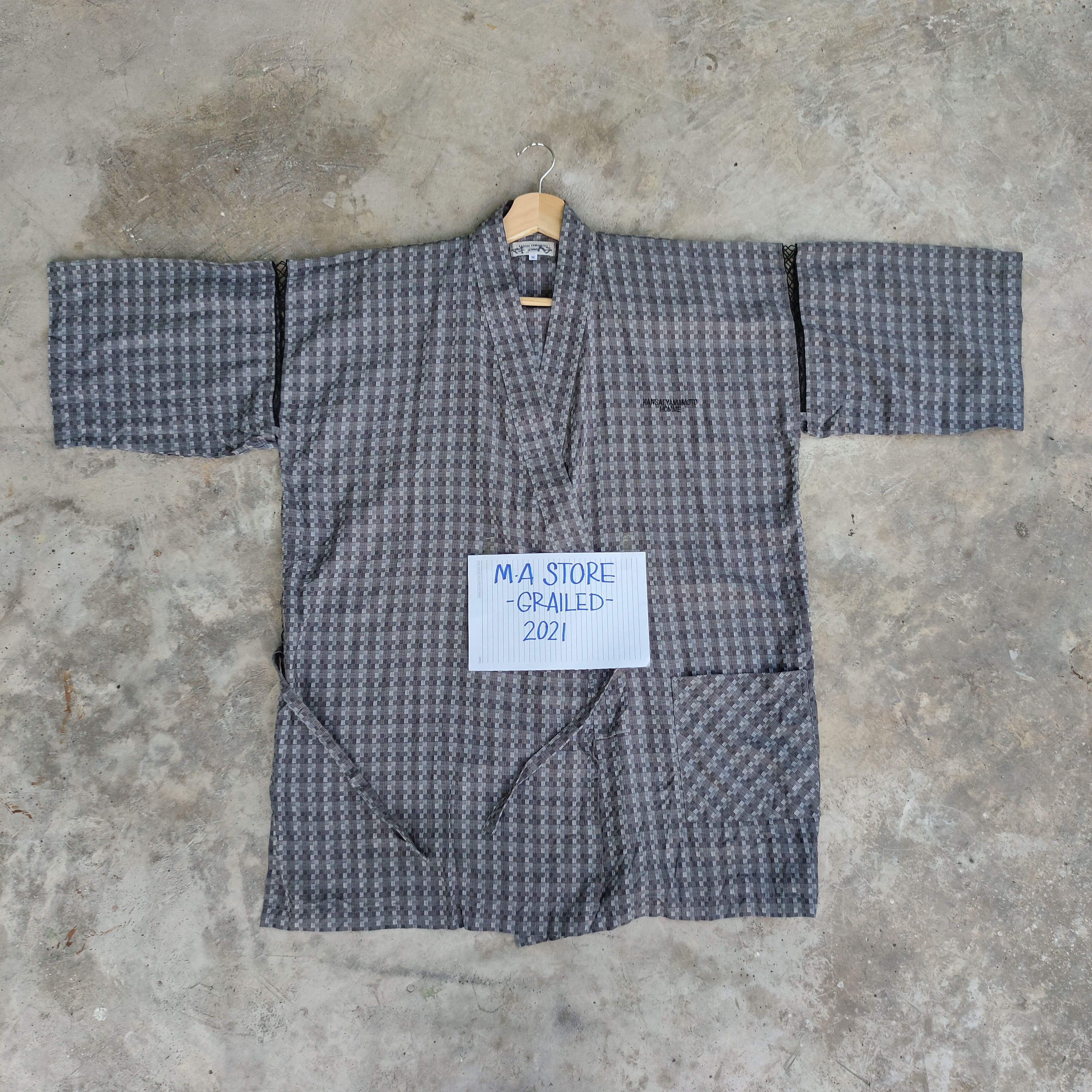 Japanese Brand Vintage Kansai Yamamoto Kimono Japanese Brand Cardigan Size US L / EU 52-54 / 3 - 1 Thumbnail