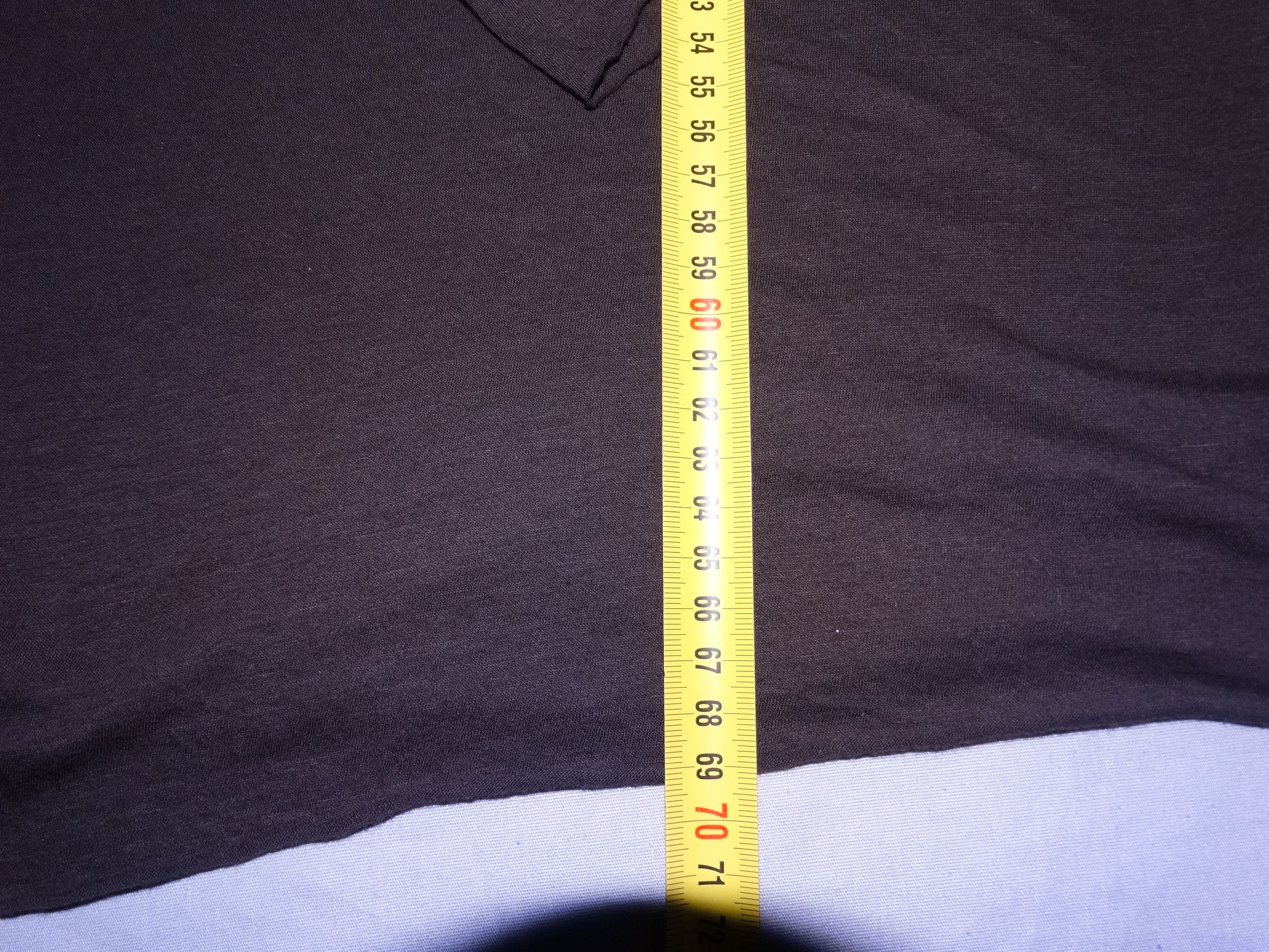 Gucci R32 Gucci brown v neck tee S women made in italy Size ONE SIZE - 2 Thumbnail