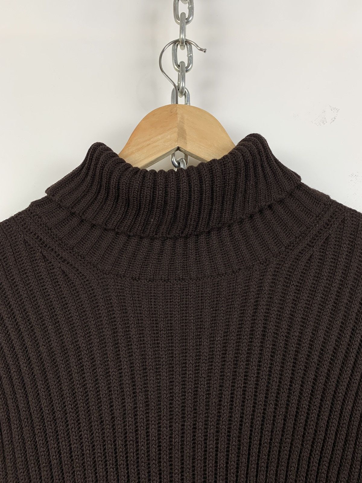 Stone Island Vintage Stone Island Brown Turtle Neck Archive Sweater Size US XL / EU 56 / 4 - 8 Thumbnail