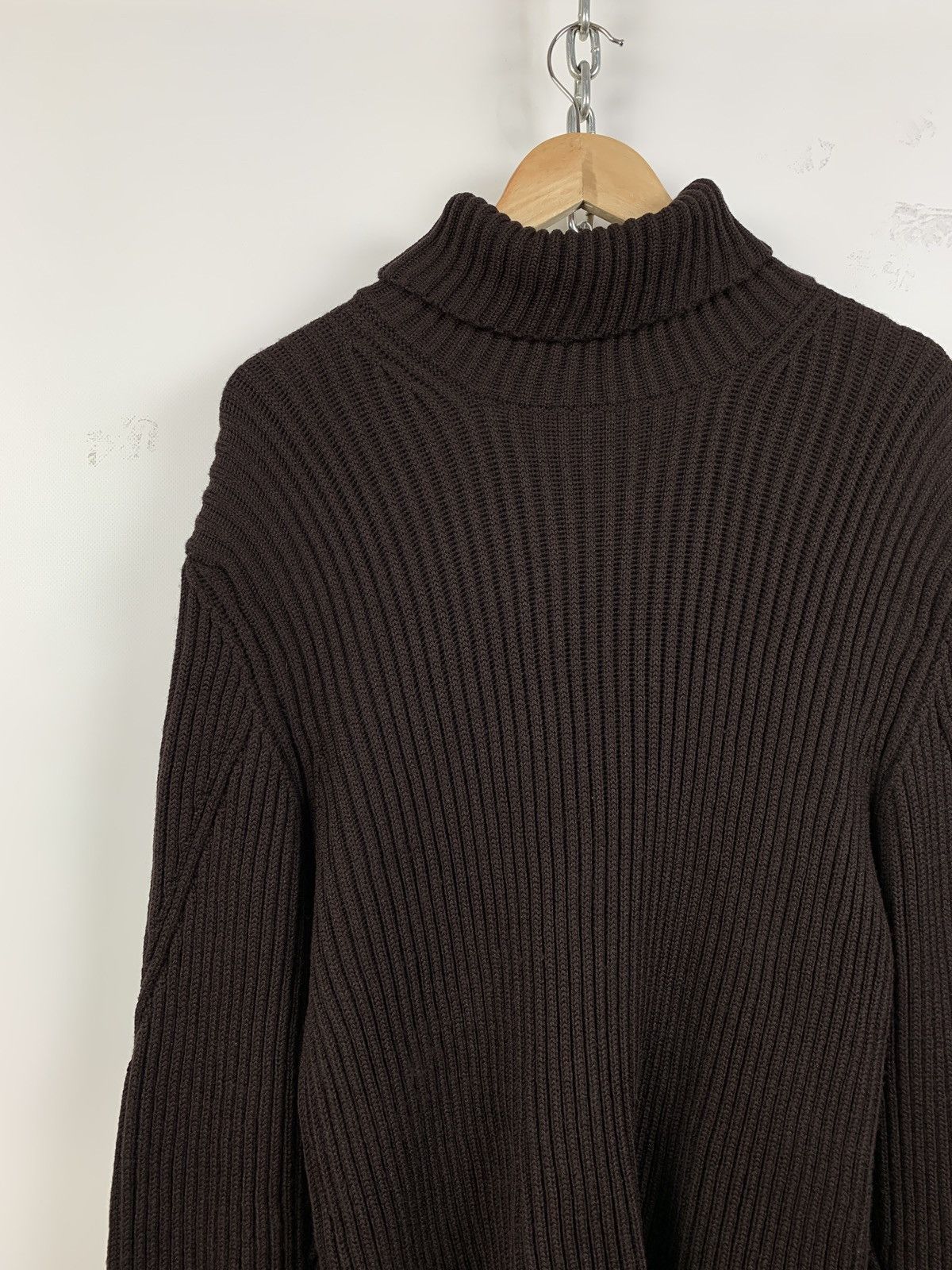 Stone Island Vintage Stone Island Brown Turtle Neck Archive Sweater Size US XL / EU 56 / 4 - 7 Thumbnail