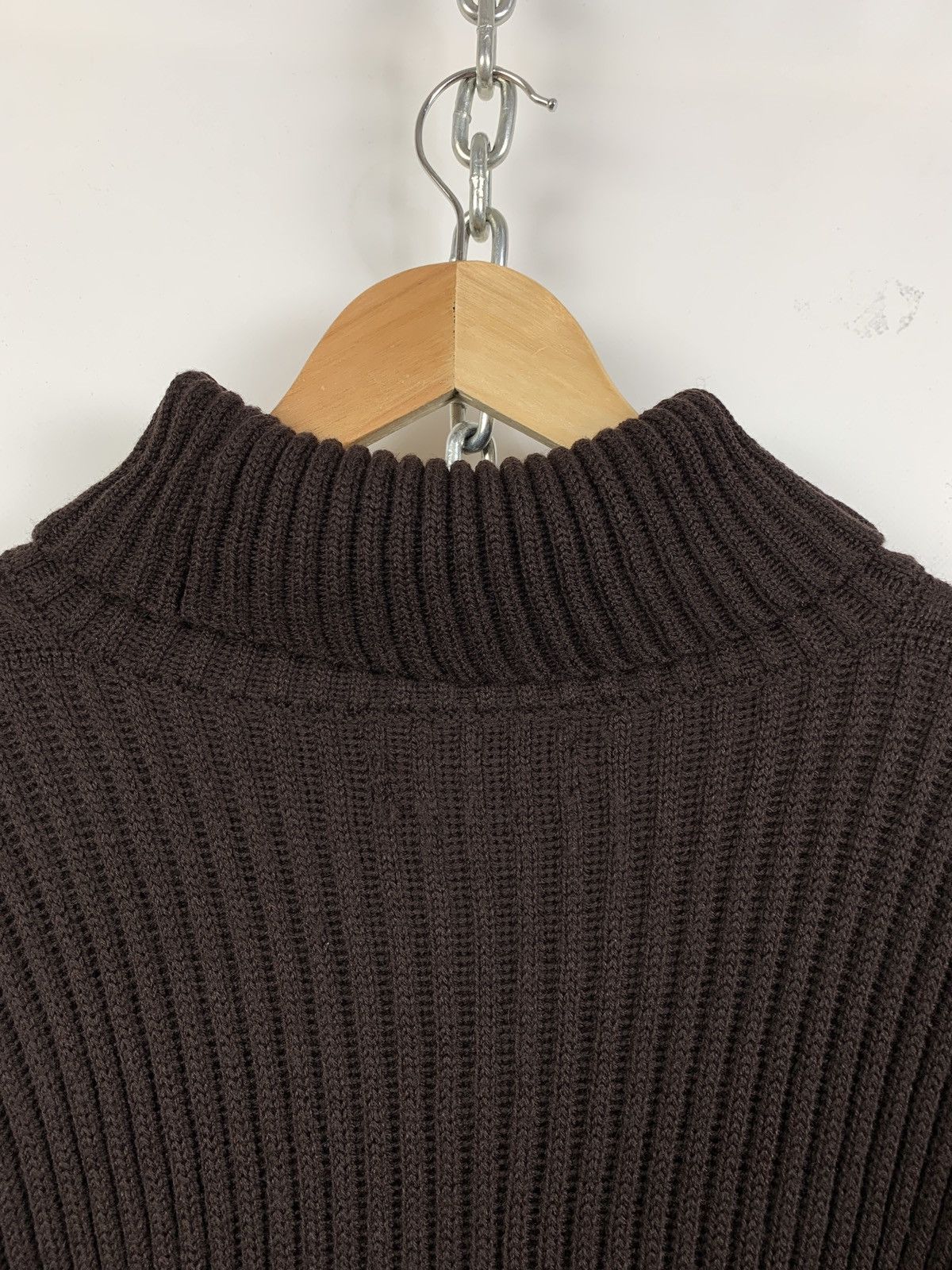 Stone Island Vintage Stone Island Brown Turtle Neck Archive Sweater Size US XL / EU 56 / 4 - 16 Thumbnail