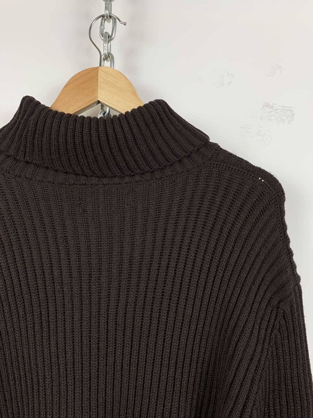Stone Island Vintage Stone Island Brown Turtle Neck Archive Sweater Size US XL / EU 56 / 4 - 14 Thumbnail