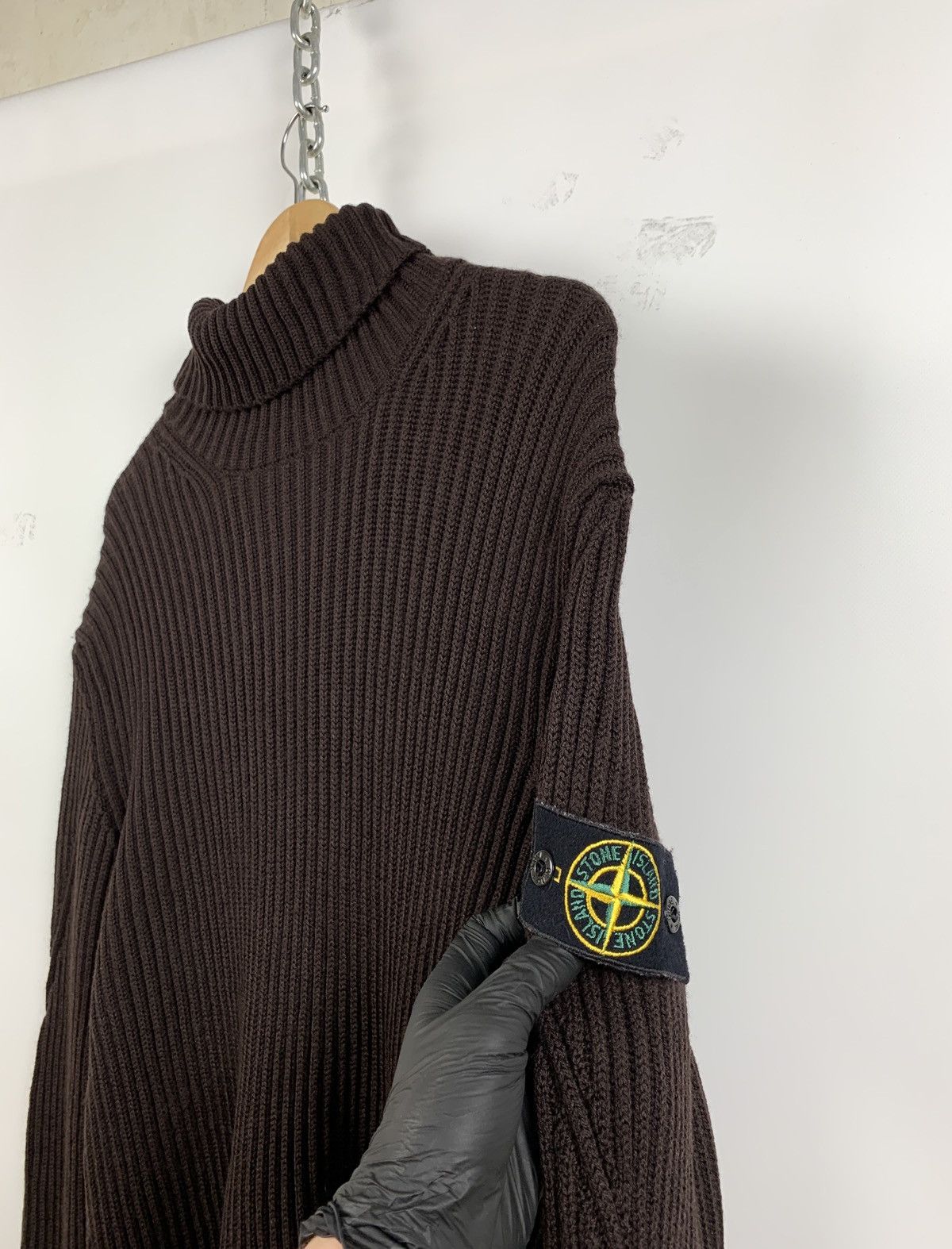 Stone Island Vintage Stone Island Brown Turtle Neck Archive Sweater Size US XL / EU 56 / 4 - 5 Thumbnail