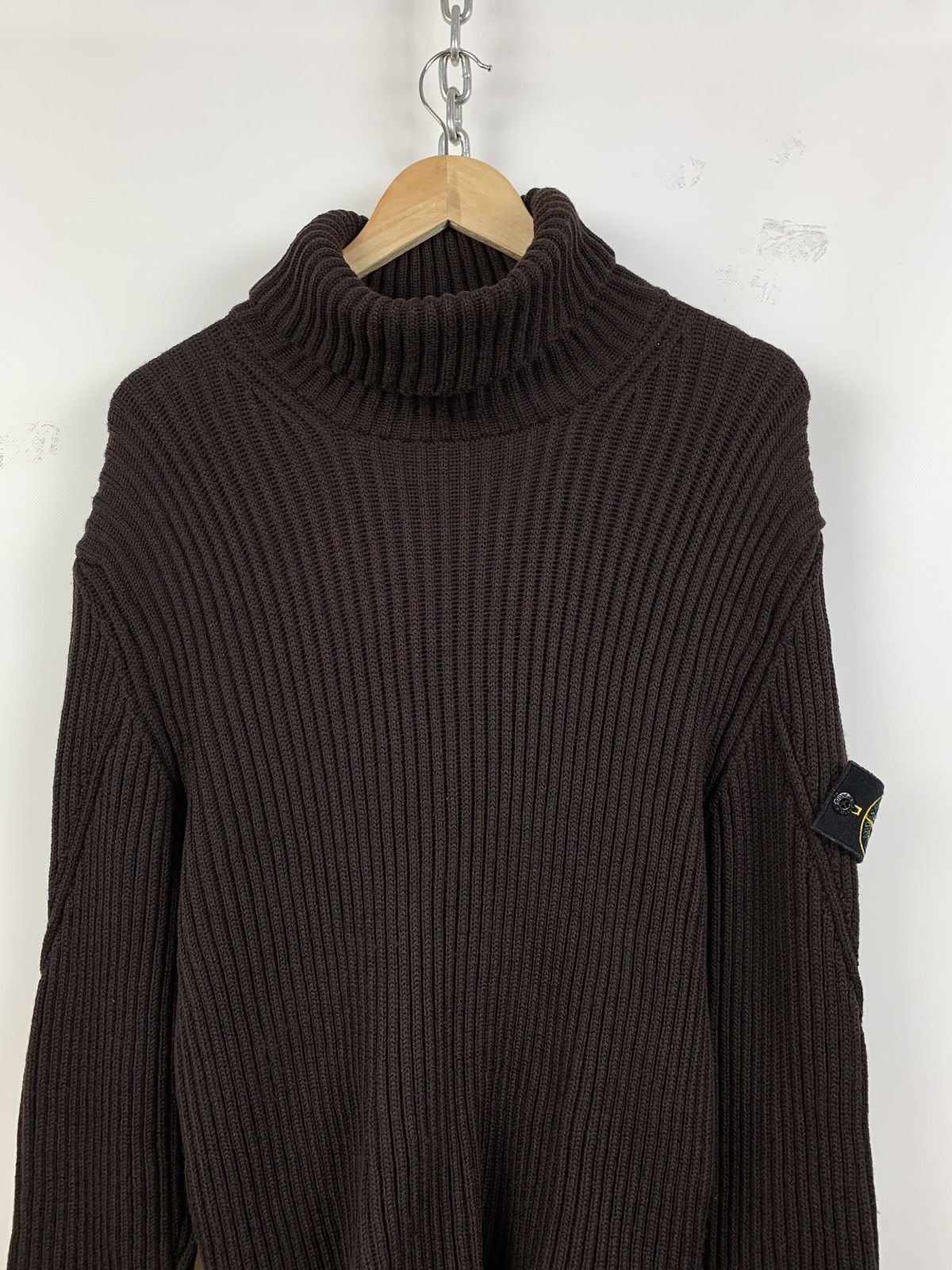Stone Island Vintage Stone Island Brown Turtle Neck Archive Sweater Size US XL / EU 56 / 4 - 12 Thumbnail