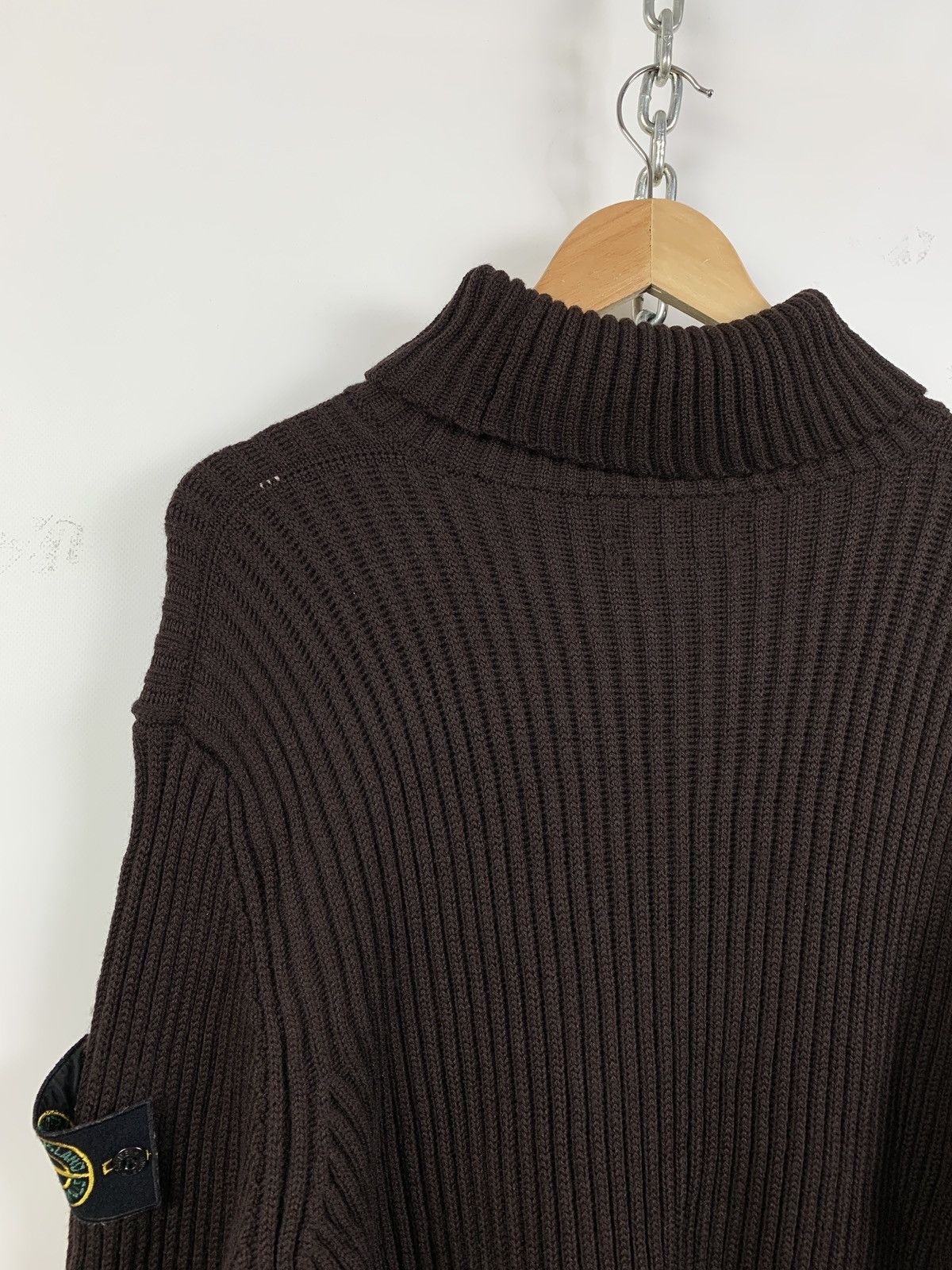 Stone Island Vintage Stone Island Brown Turtle Neck Archive Sweater Size US XL / EU 56 / 4 - 15 Thumbnail