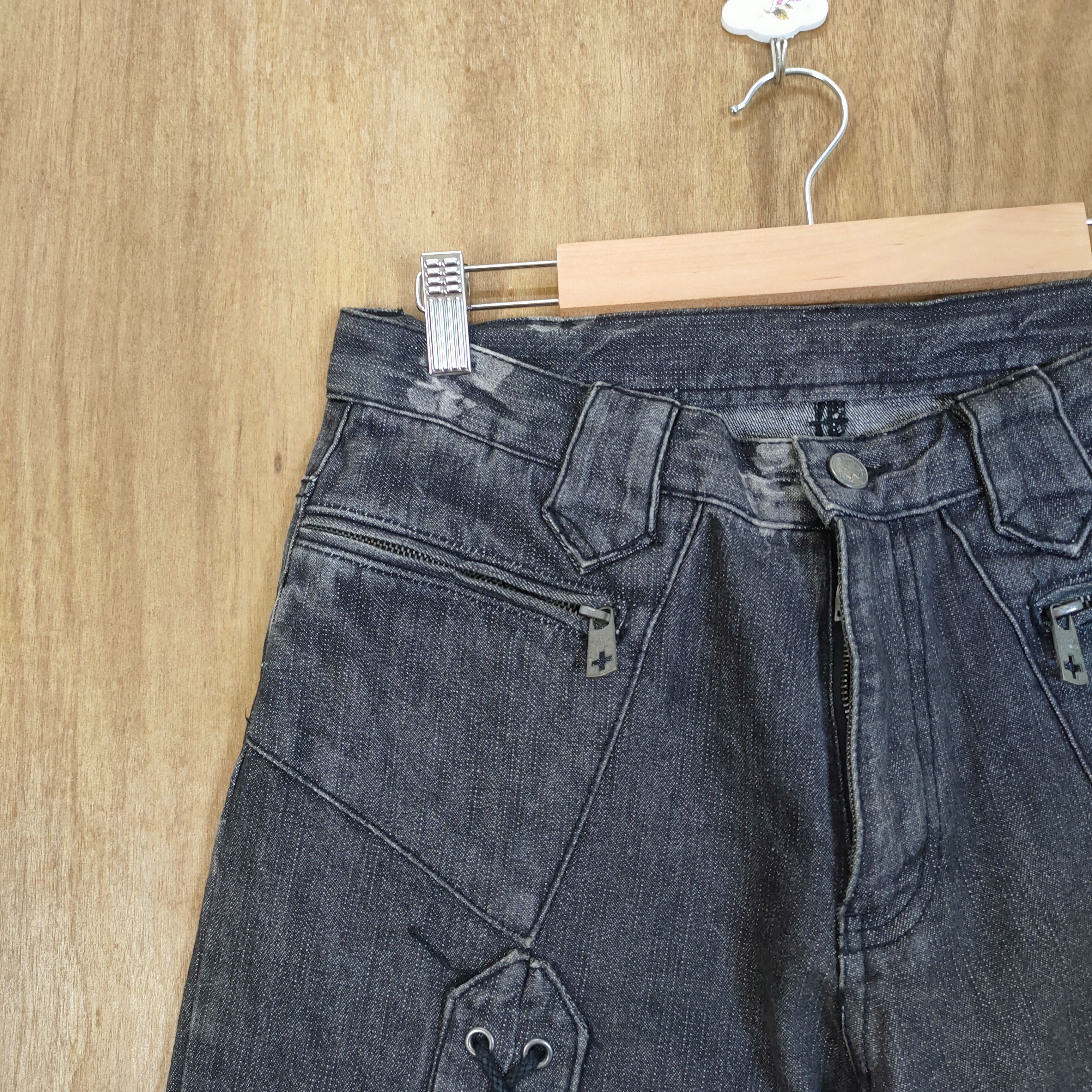 Japanese Brand VINTAGE BERHING SHO BONDAGE FLARE PANTS Size US 30 / EU 46 - 4 Thumbnail