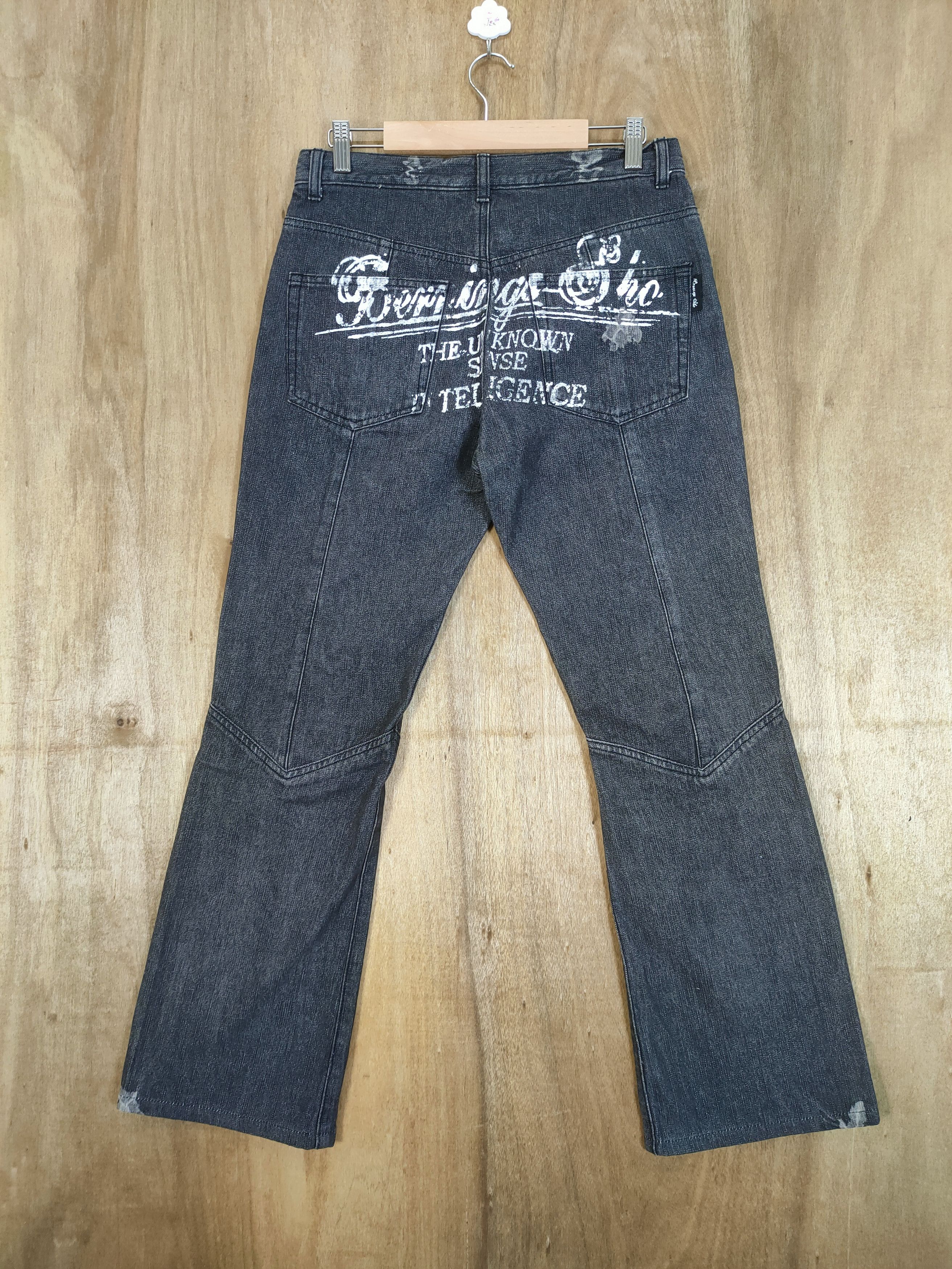 Japanese Brand VINTAGE BERHING SHO BONDAGE FLARE PANTS Size US 30 / EU 46 - 8 Thumbnail