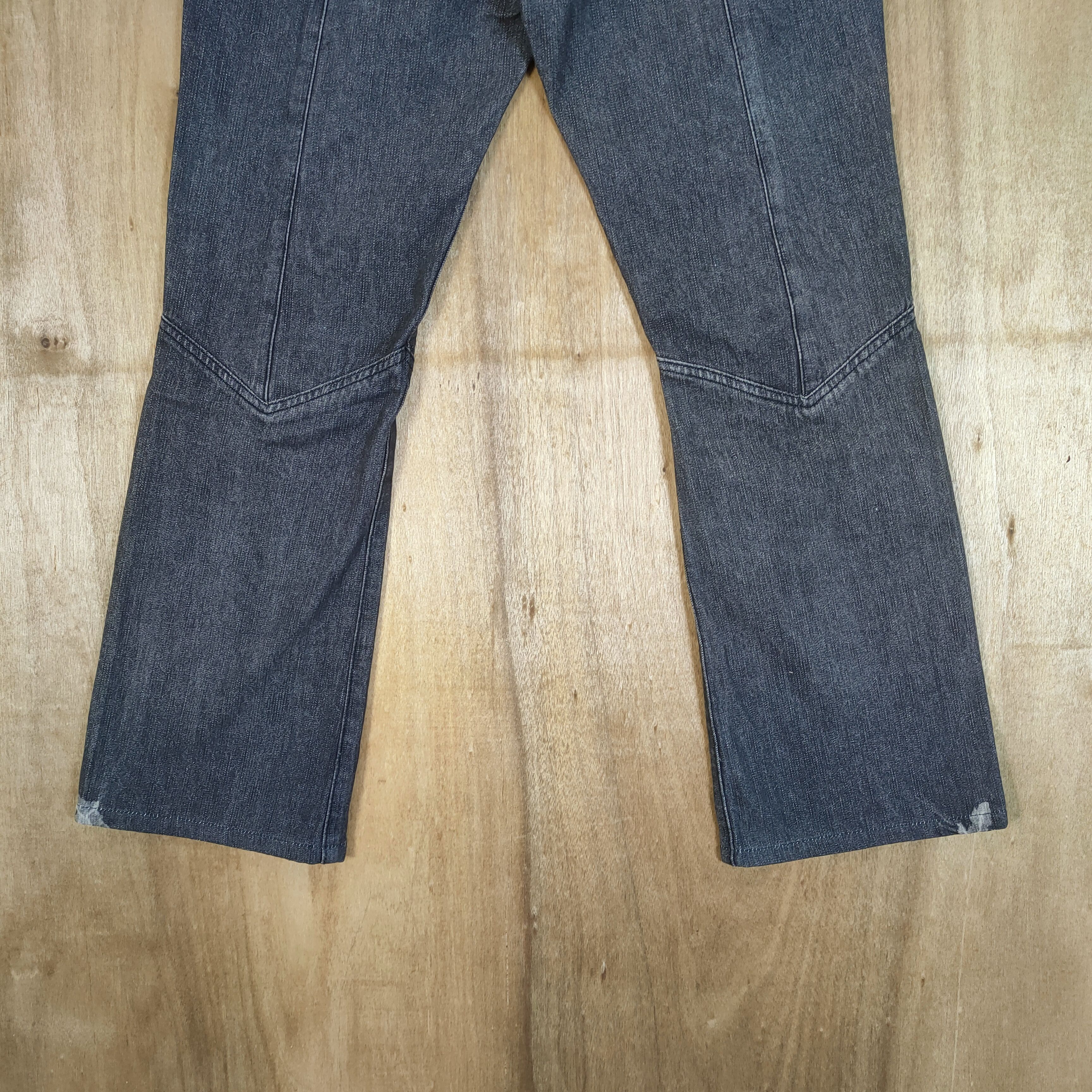 Japanese Brand VINTAGE BERHING SHO BONDAGE FLARE PANTS Size US 30 / EU 46 - 10 Thumbnail