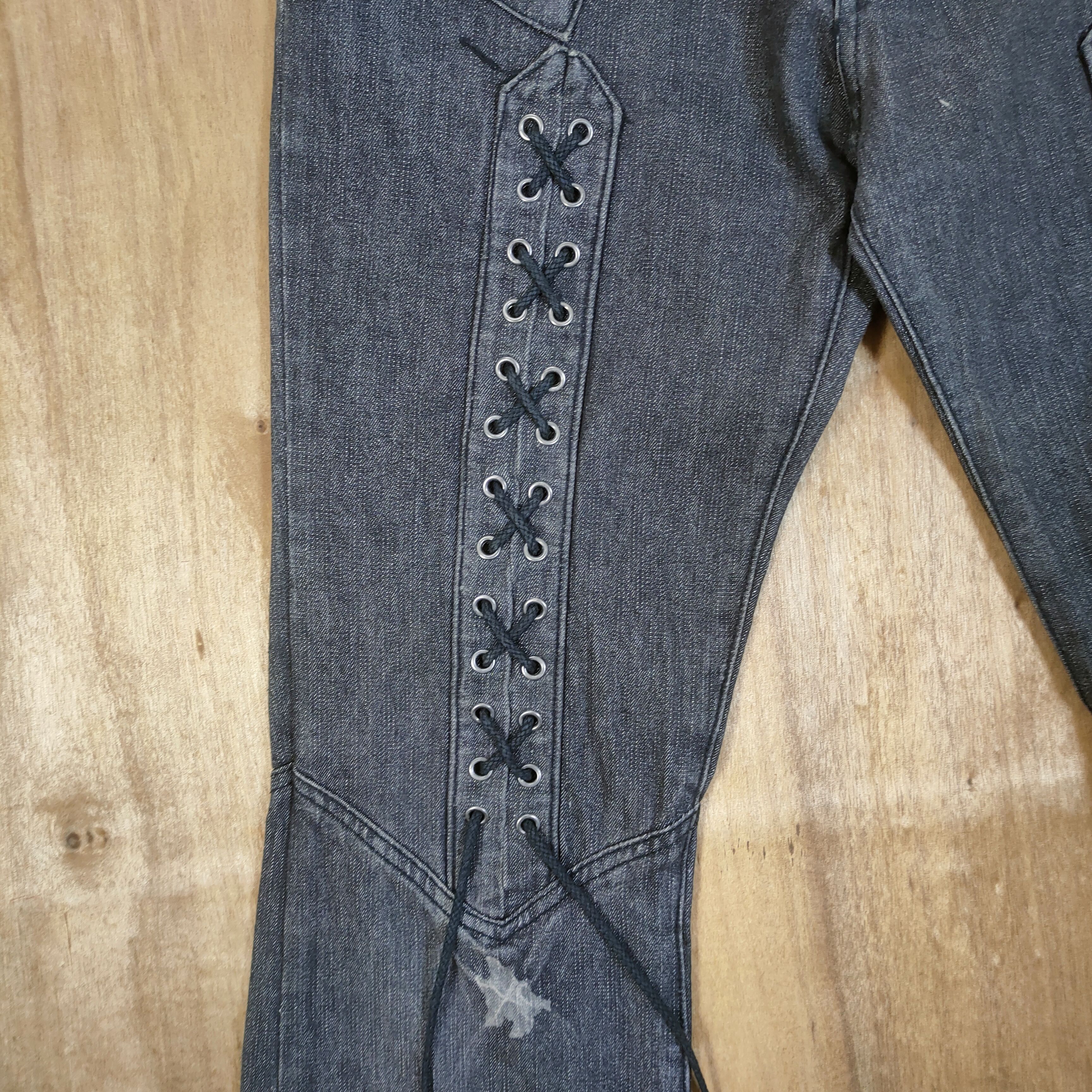 Japanese Brand VINTAGE BERHING SHO BONDAGE FLARE PANTS Size US 30 / EU 46 - 7 Thumbnail