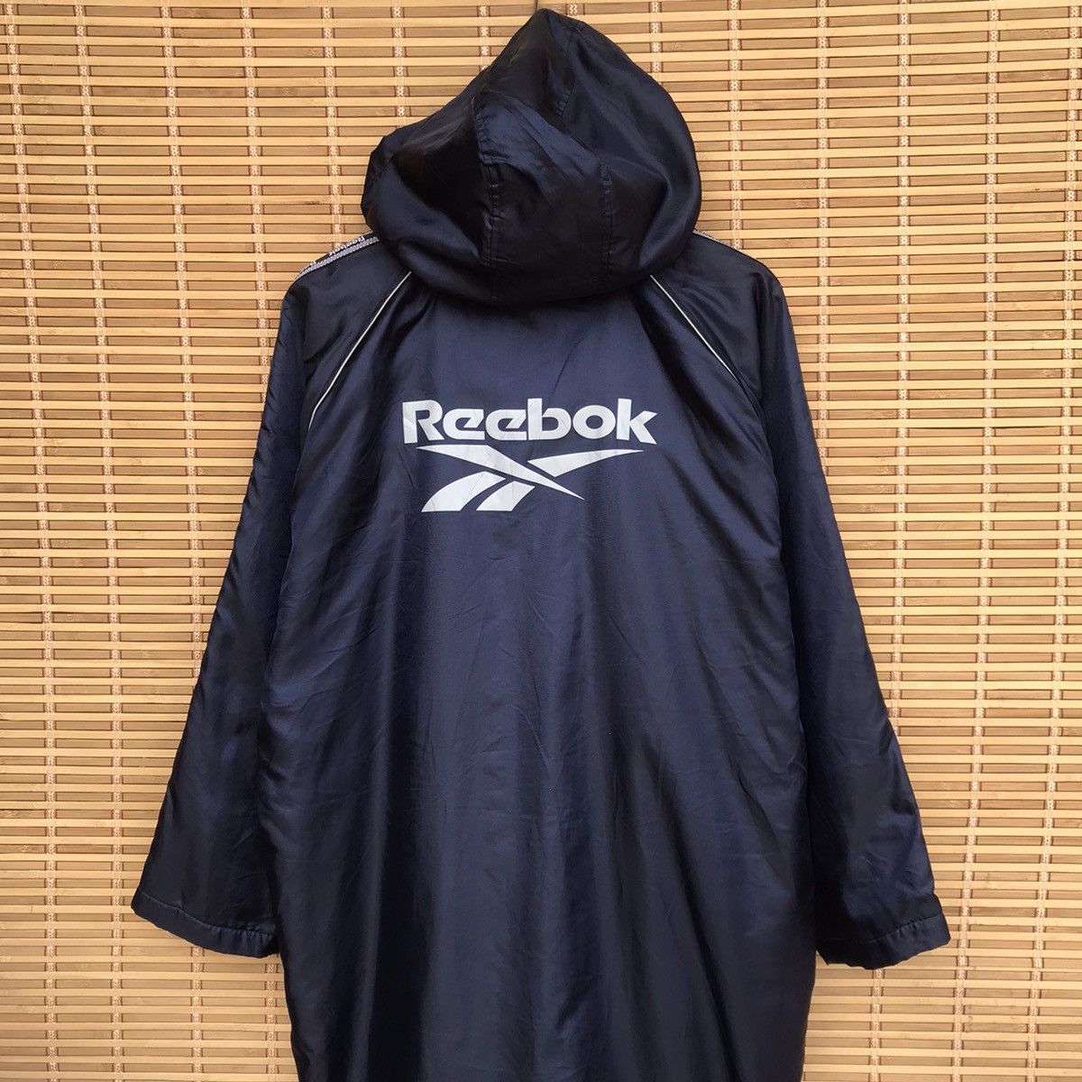 Reebok Reebook coach long jacket hoodie big logo Size US M / EU 48-50 / 2 - 5 Thumbnail