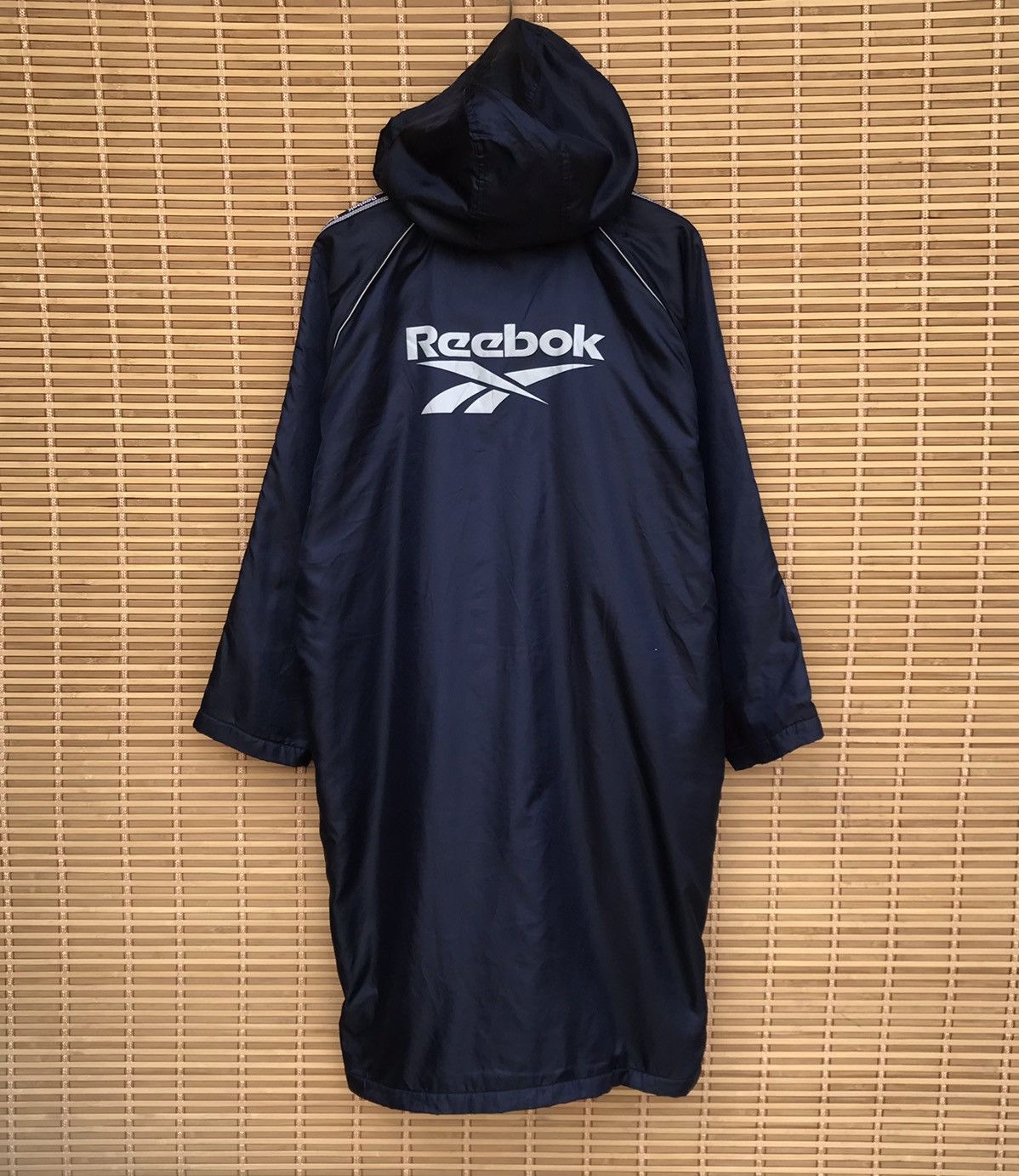 Reebok Reebook coach long jacket hoodie big logo Size US M / EU 48-50 / 2 - 1 Thumbnail