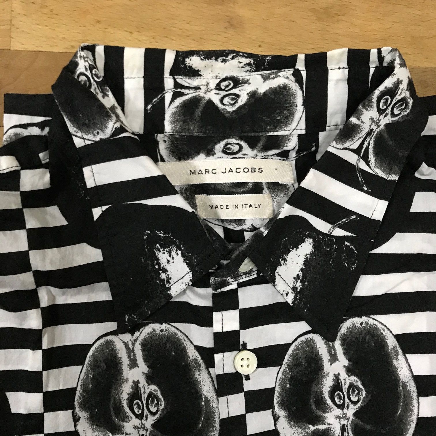 Marc Jacobs MARC JACOBS Apple Core Short Sleeve Shirt Size US M / EU 48-50 / 2 - 2 Thumbnail
