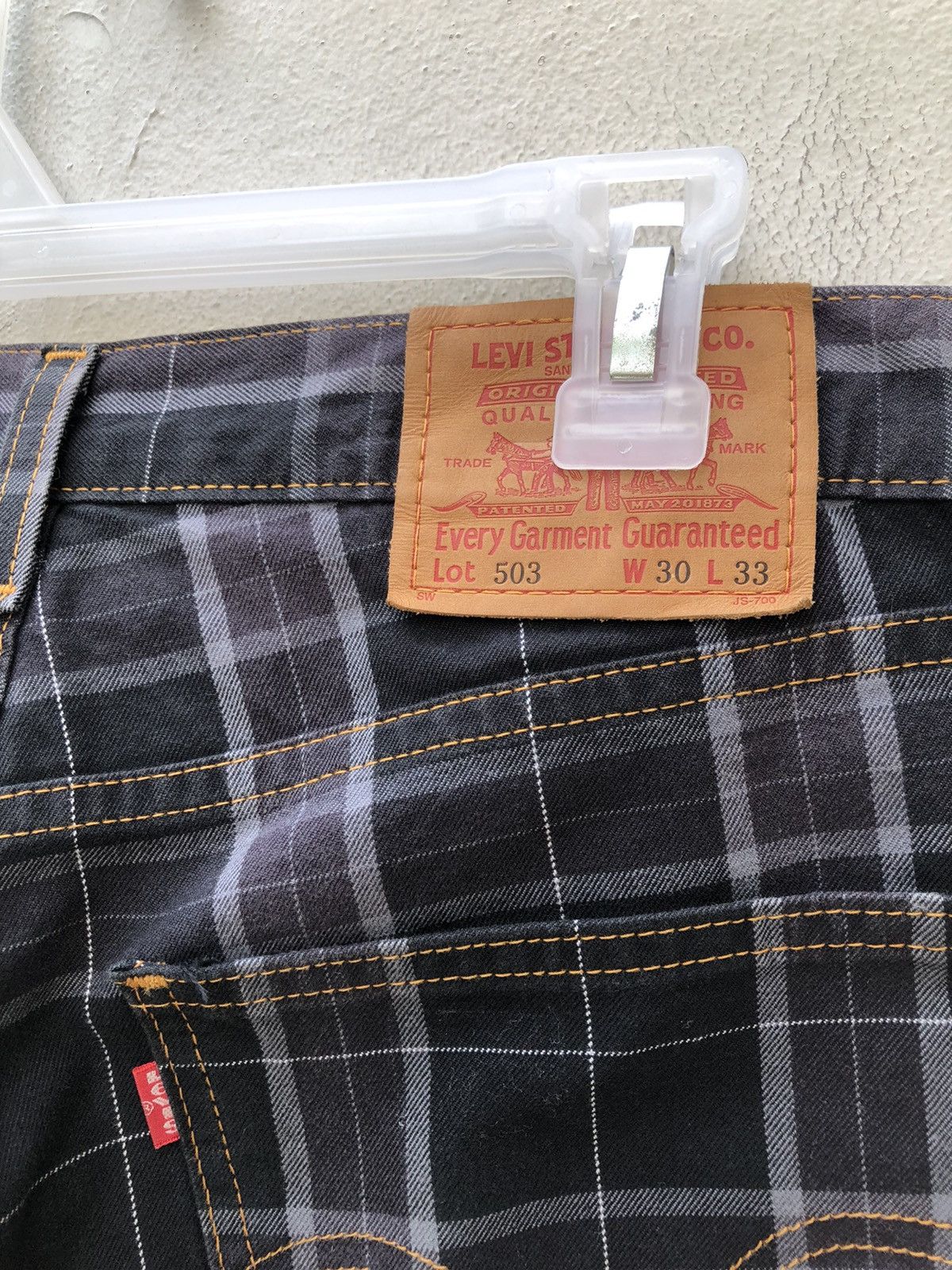 Levi's Vintage 2003 Levi’s 503 Made in Japan Checkered Pant Size US 30 / EU 46 - 20 Thumbnail