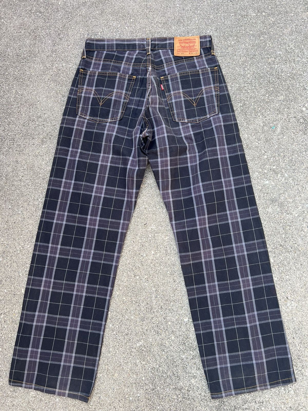 Levi's Vintage 2003 Levi’s 503 Made in Japan Checkered Pant Size US 30 / EU 46 - 5 Thumbnail