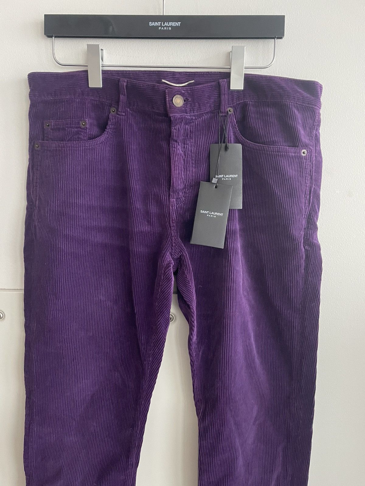 Hedi Slimane × Saint Laurent Paris × Yves Saint Laurent SoldOut Iconic Classic LowWaist Runway Corduroy Skinny Pant Size US 34 / EU 50 - 8 Thumbnail