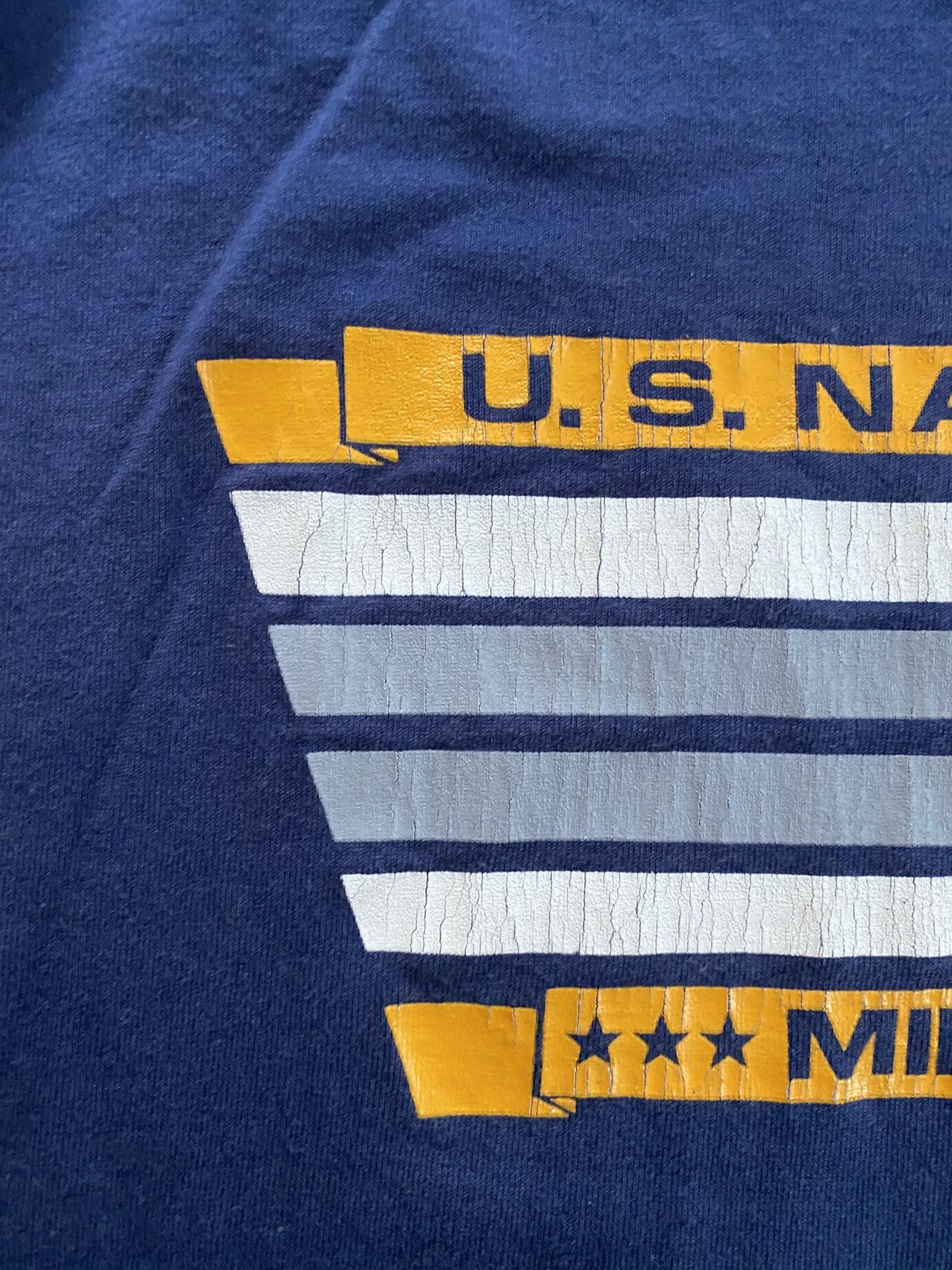 NCAA Vintage 80’s US Naval Academy Midshipmen Single Stitch Tee Size US L / EU 52-54 / 3 - 2 Thumbnail