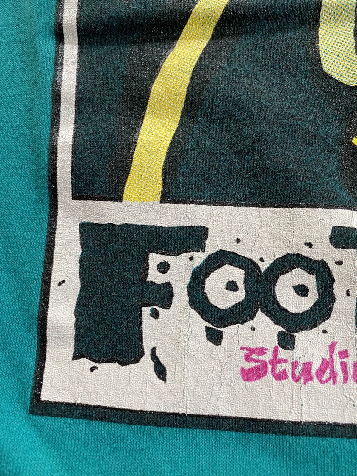Jerzees Vintage 90’s Footloose Stage Production Teal Tee Shirt Size US L / EU 52-54 / 3 - 3 Thumbnail