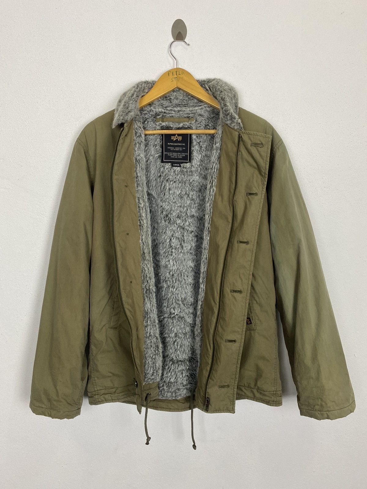 Alpha Industries ALPHA INDUSTRIES JACKET MOHAIR LINING Size US L / EU 52-54 / 3 - 5 Thumbnail