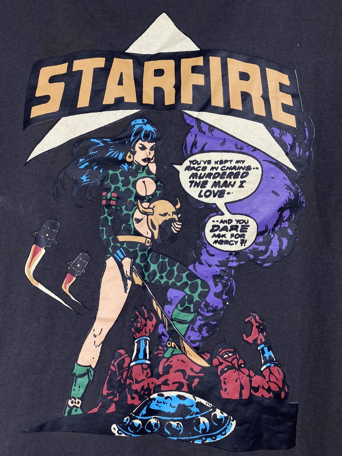 DC Comics Starfire vintage T-shirt DC comics movie tee Size US M / EU 48-50 / 2 - 3 Thumbnail