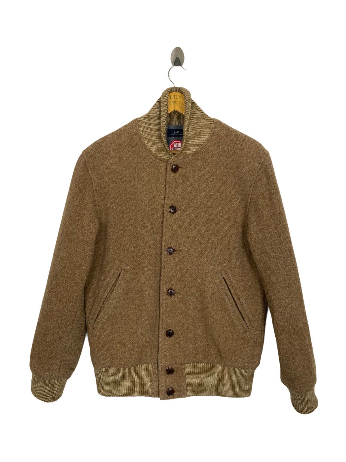 SHIPS WIND STOPPER WOOL VARSITY JACKET