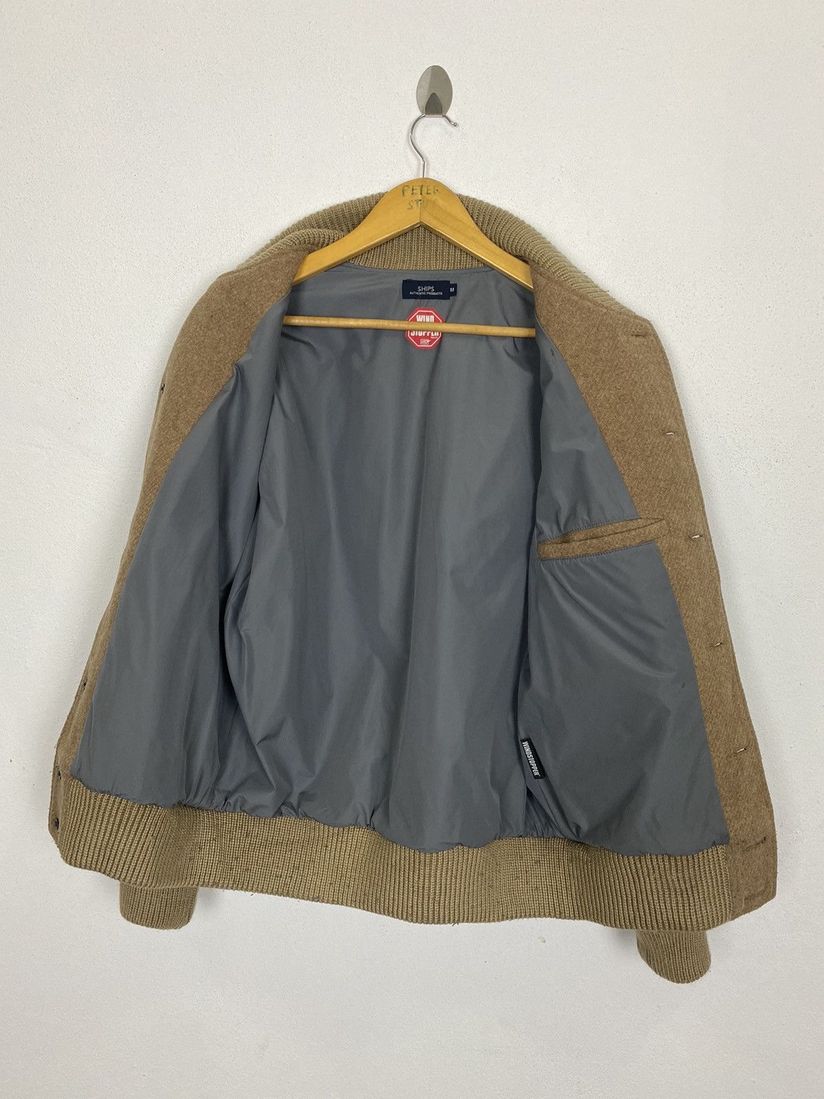 SHIPS WIND STOPPER WOOL VARSITY JACKET