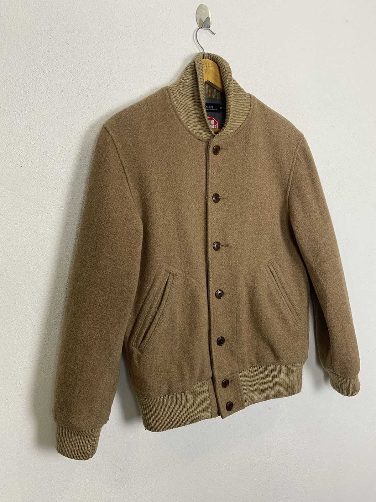SHIPS WIND STOPPER WOOL VARSITY JACKET