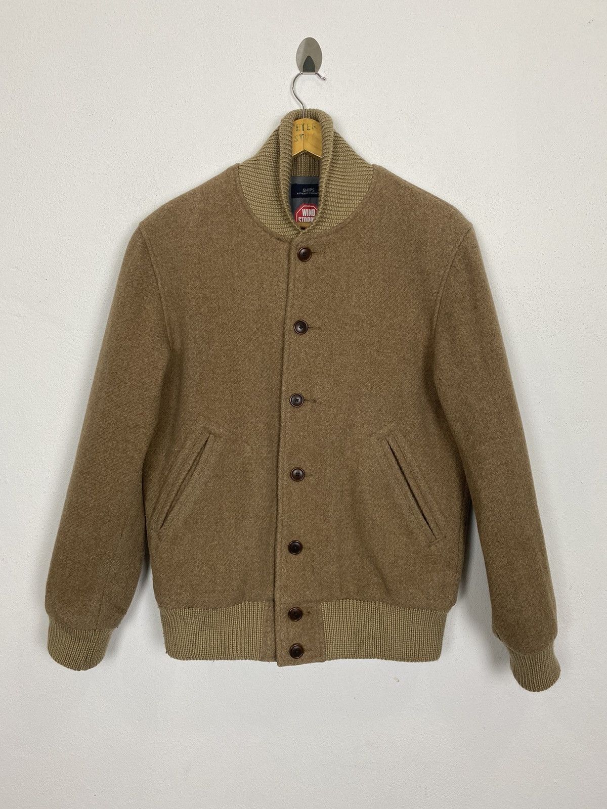 SHIPS WIND STOPPER WOOL VARSITY JACKET