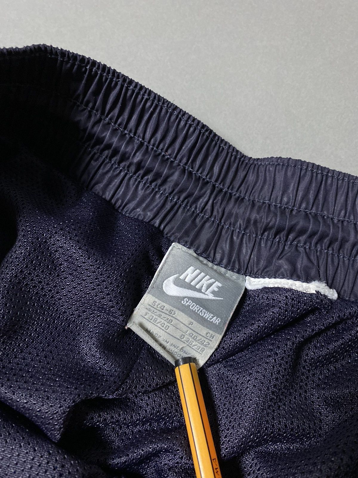 Nike × Vintage Nike vintage navy track pants small logo swoosh 2000s Size US 30 / EU 46 - 5 Thumbnail