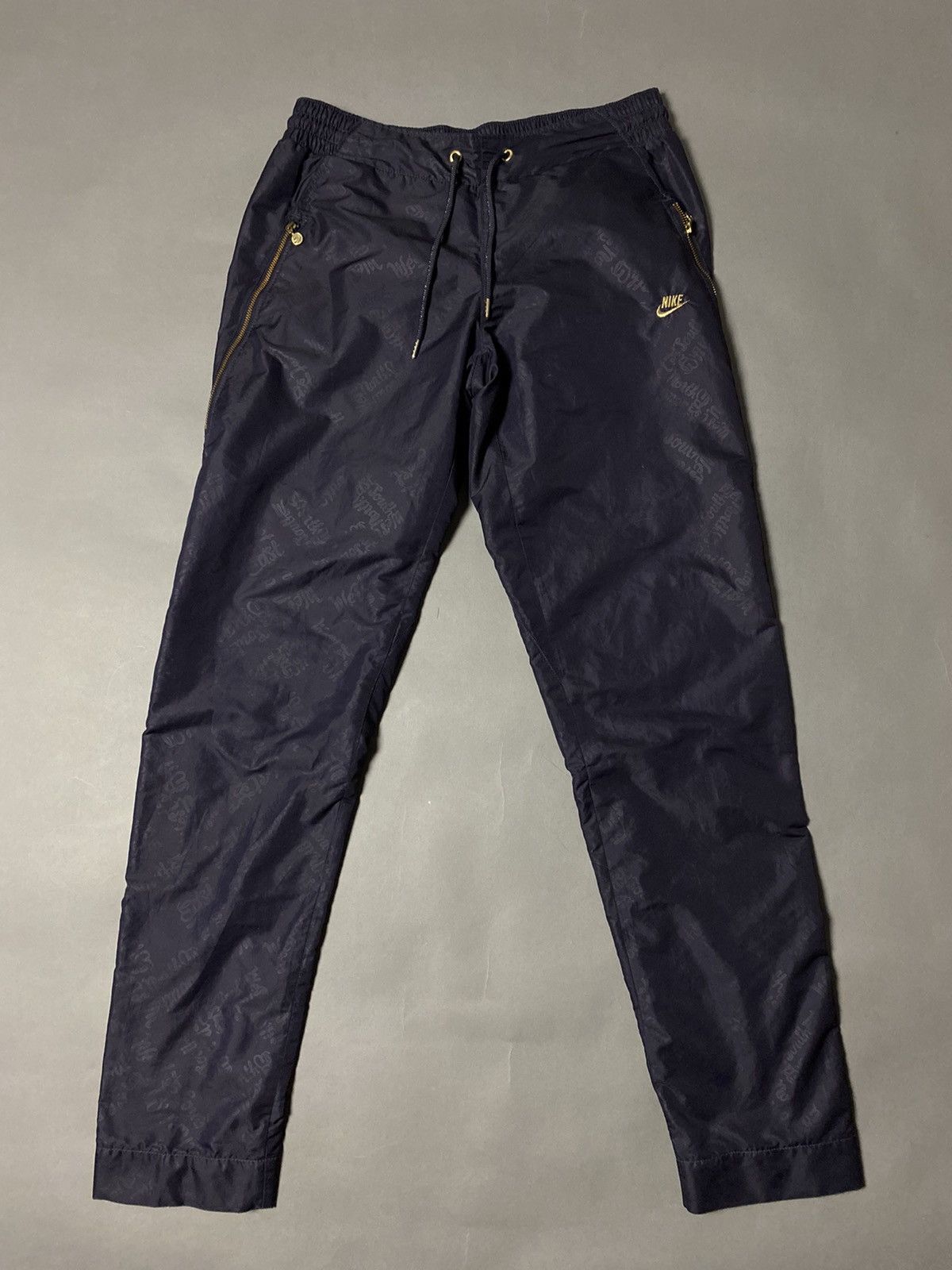 Nike × Vintage Nike vintage navy track pants small logo swoosh 2000s Size US 30 / EU 46 - 3 Thumbnail