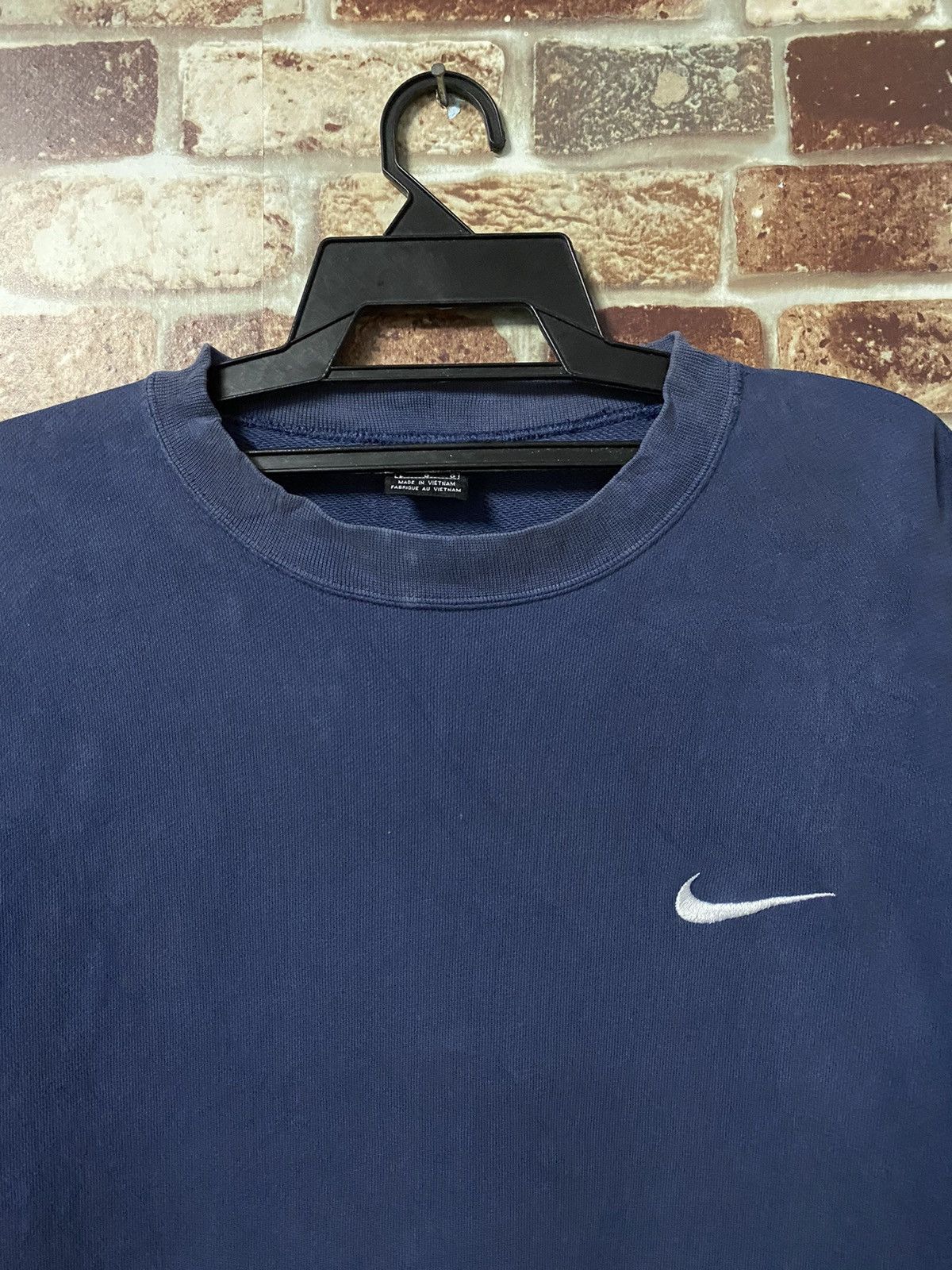 Nike × Vintage 🔥RARE🔥VINTAGE NIKE SMALL LOGO MENS SWEATER Size US L / EU 52-54 / 3 - 2 Thumbnail