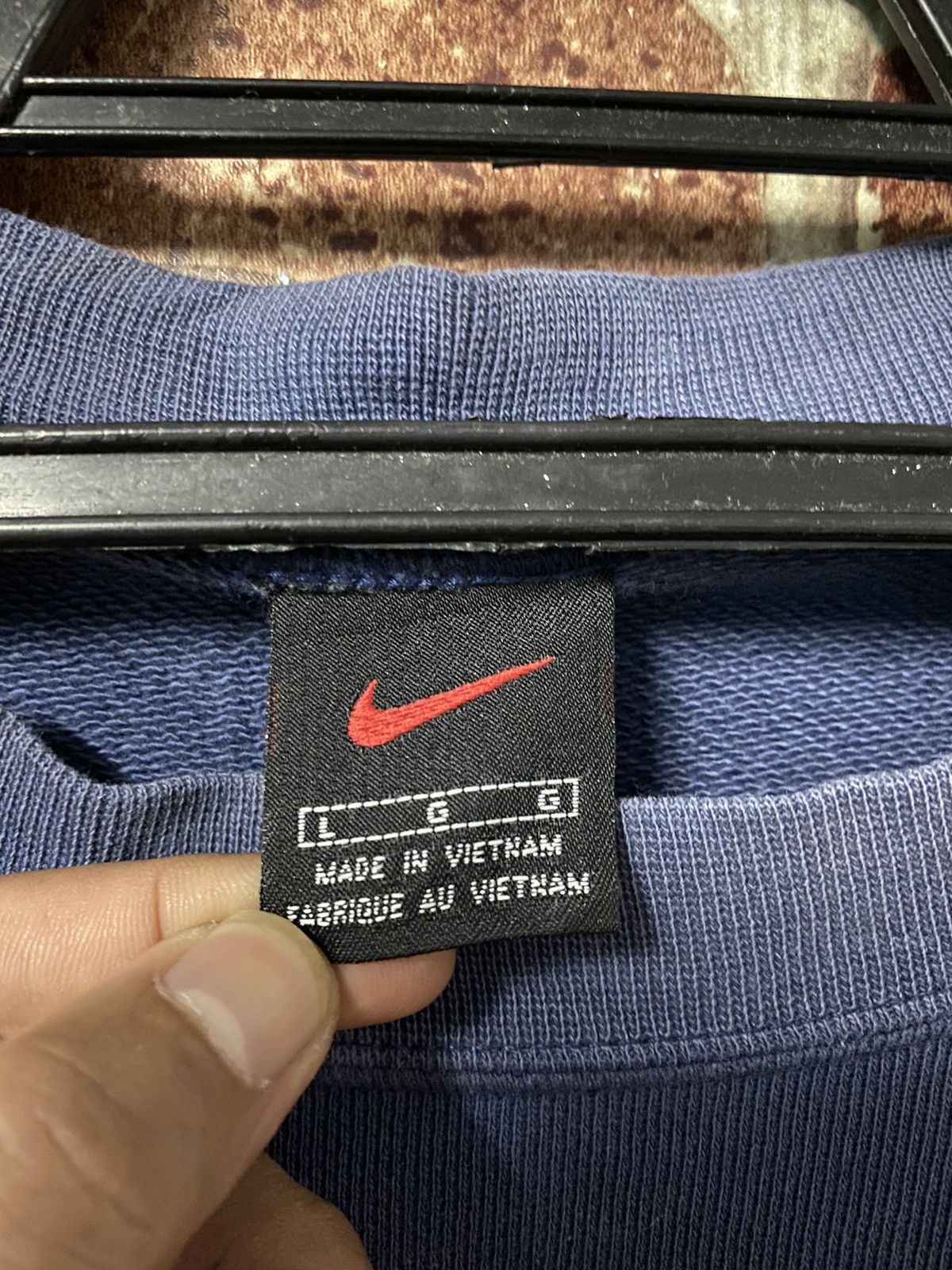 Nike × Vintage 🔥RARE🔥VINTAGE NIKE SMALL LOGO MENS SWEATER Size US L / EU 52-54 / 3 - 4 Thumbnail