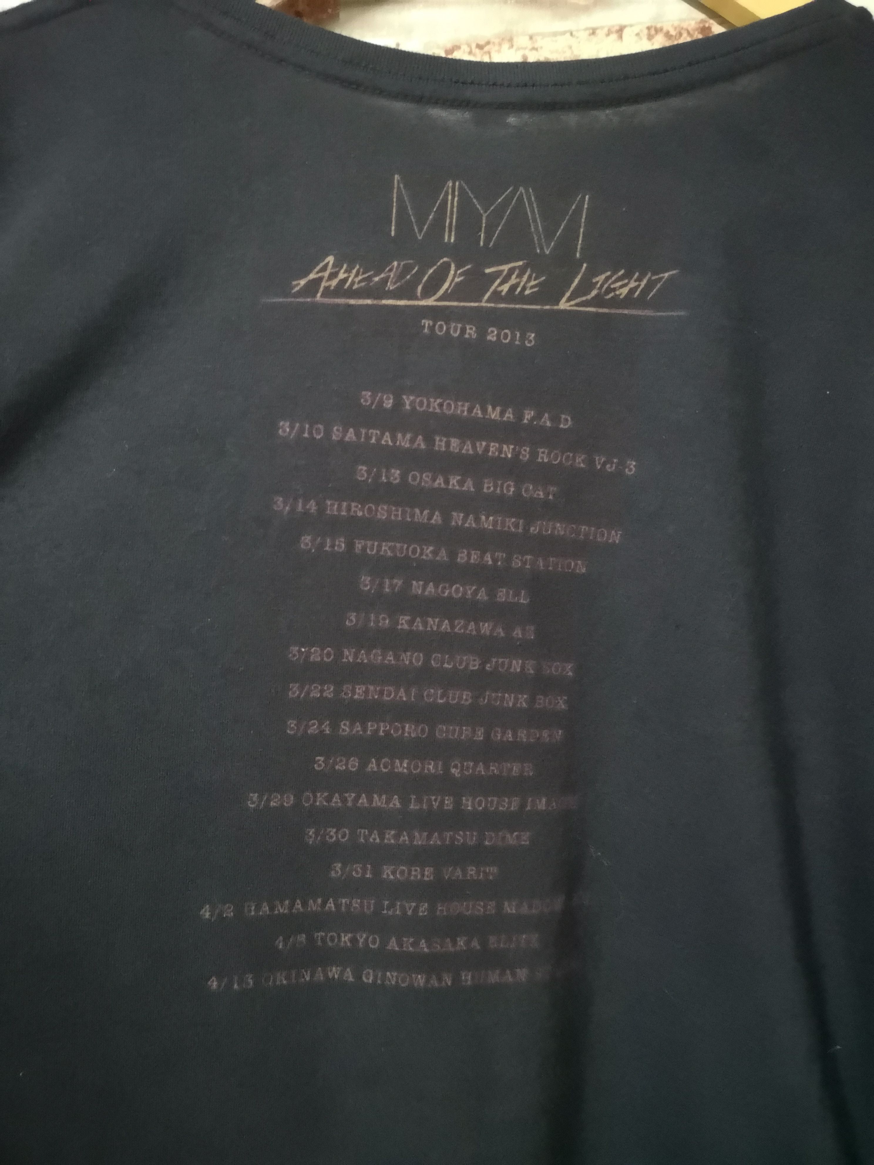 Band Tees MIYAVI "Ahead of the light" Tour Tee Size US M / EU 48-50 / 2 - 4 Thumbnail